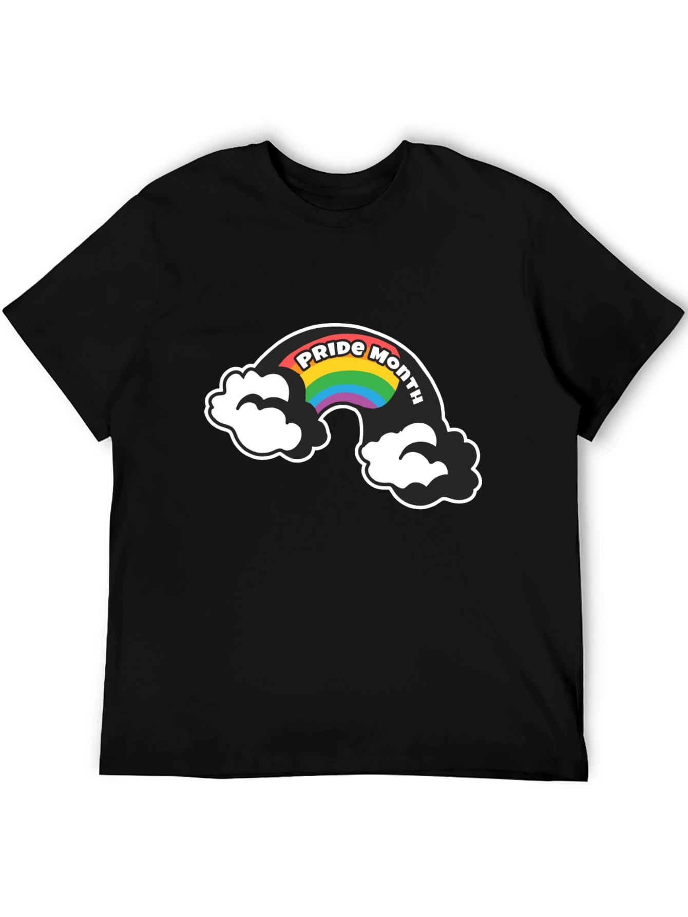 Pride Month Rainbow Graphic T-Shirt