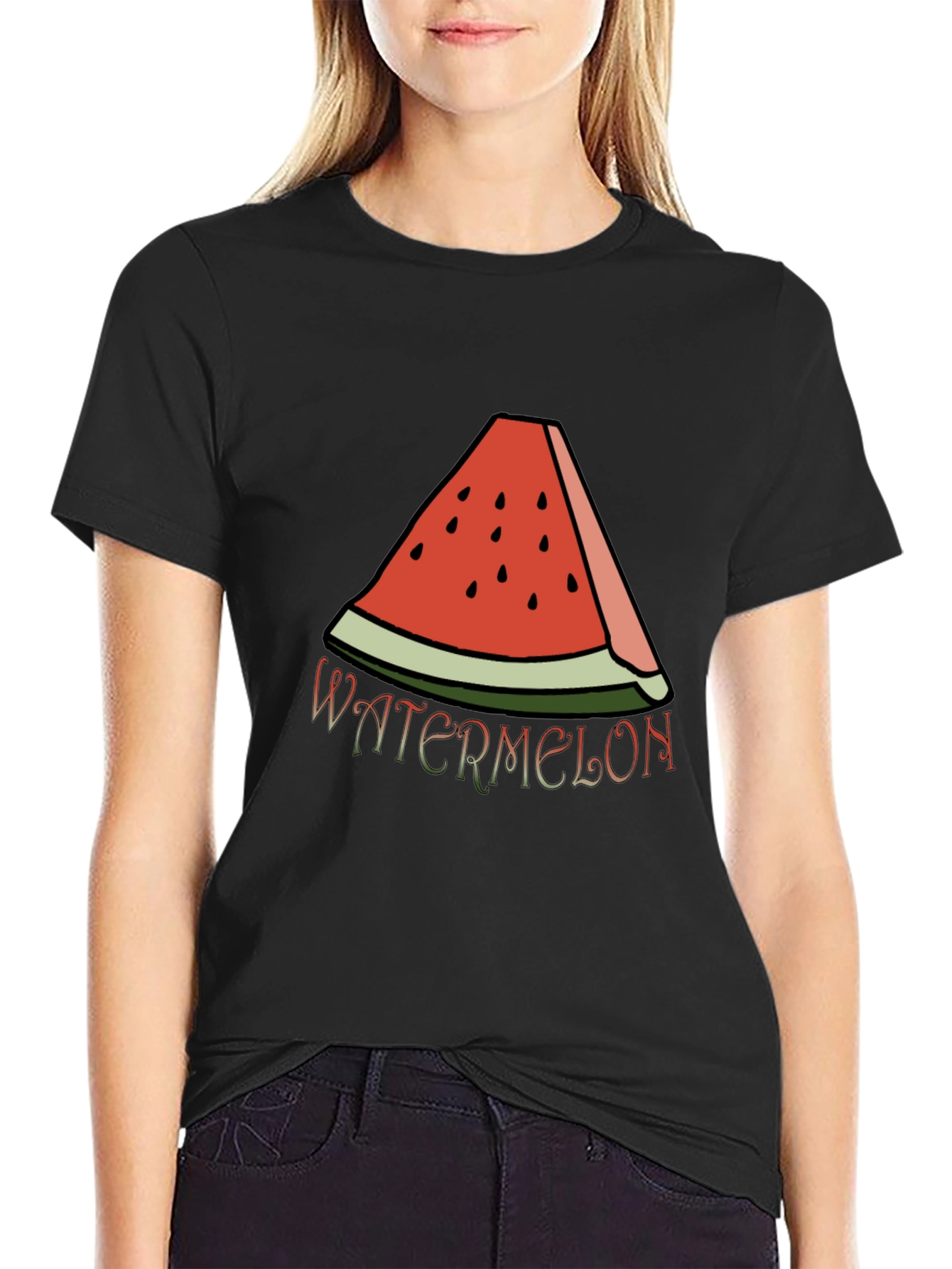 Watermelon Slice Graphic Tee - Casual Summer Style