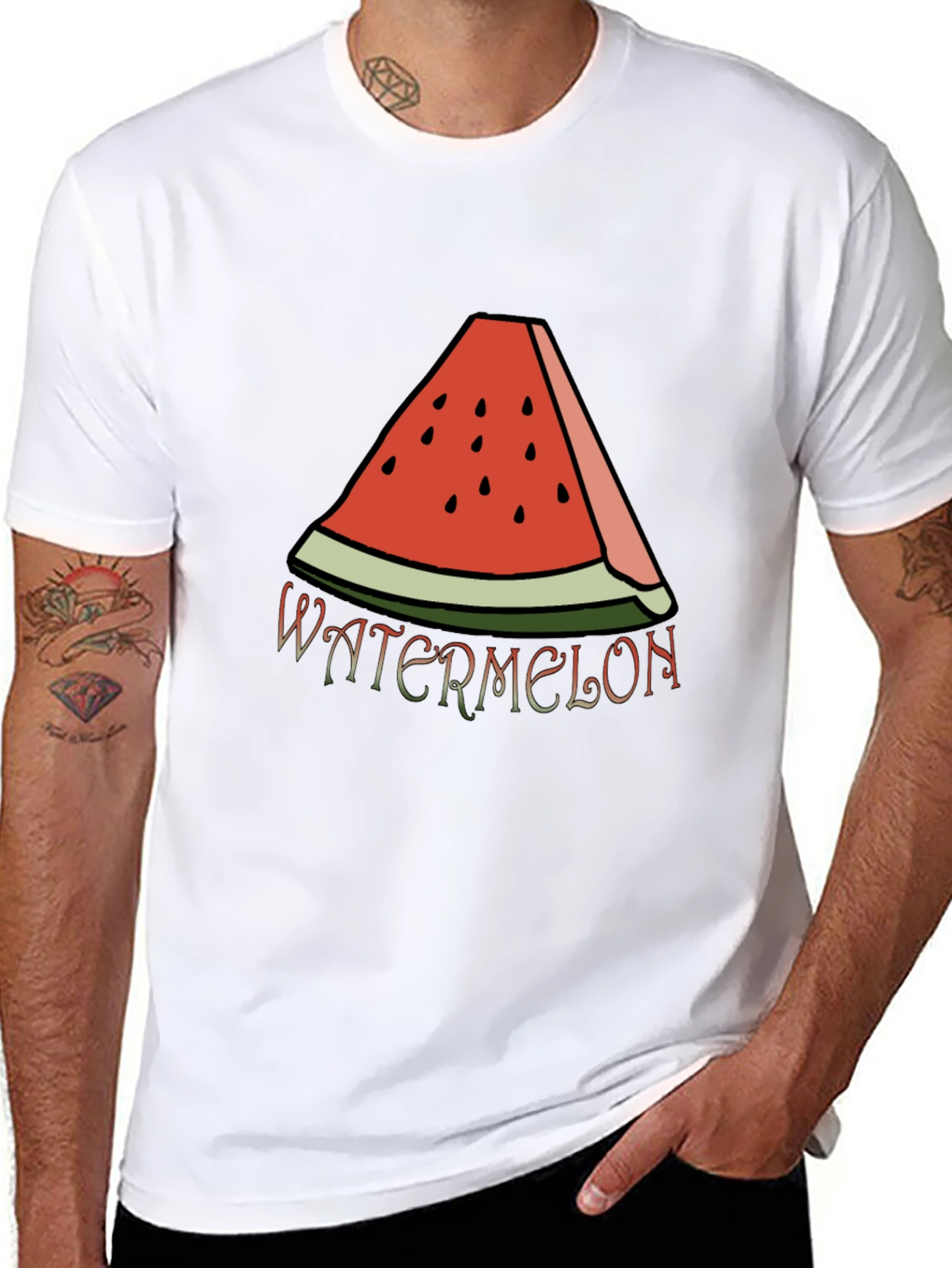 Watermelon Slice Graphic Tee - Casual Summer Style