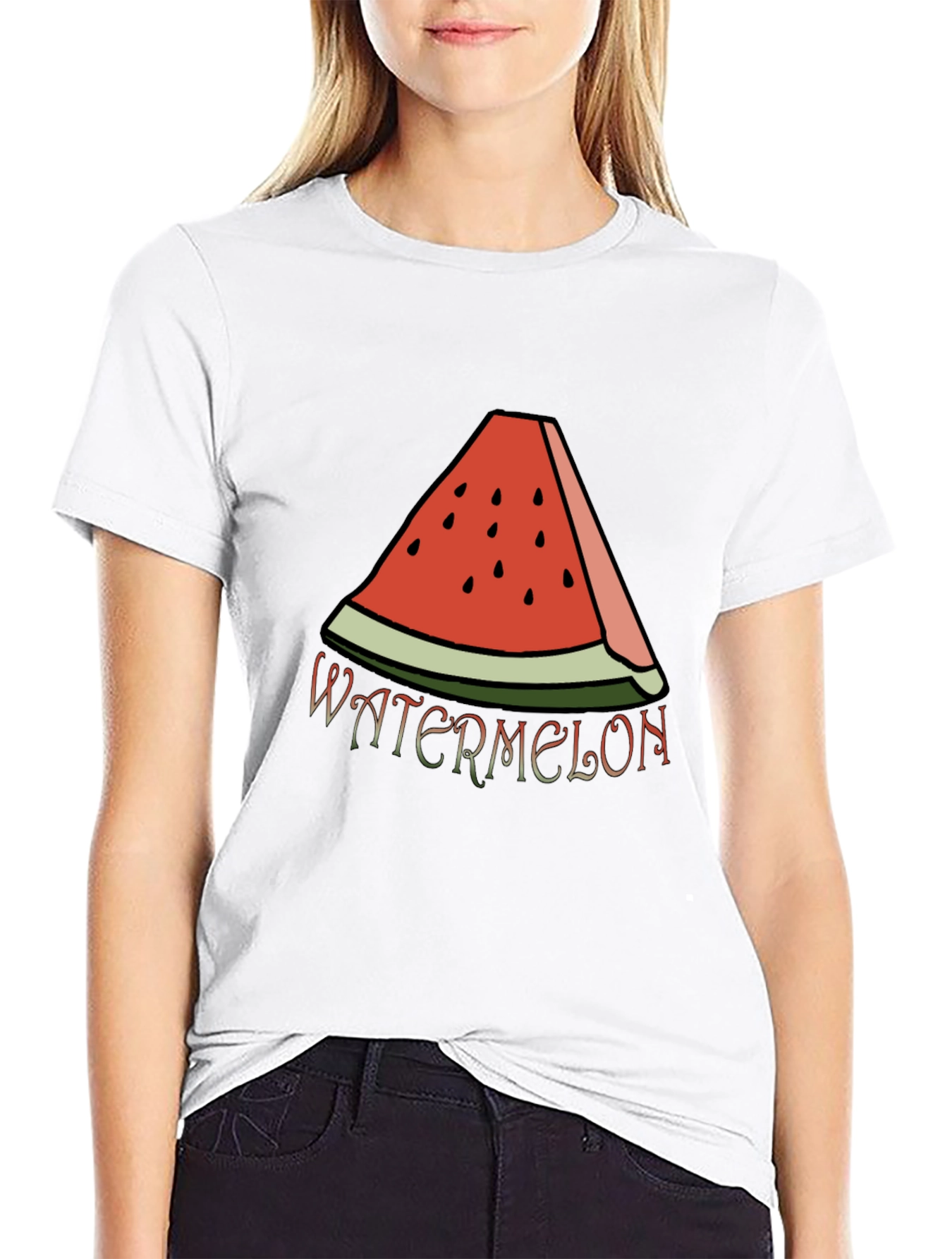 Watermelon Slice Graphic Tee - Casual Summer Style