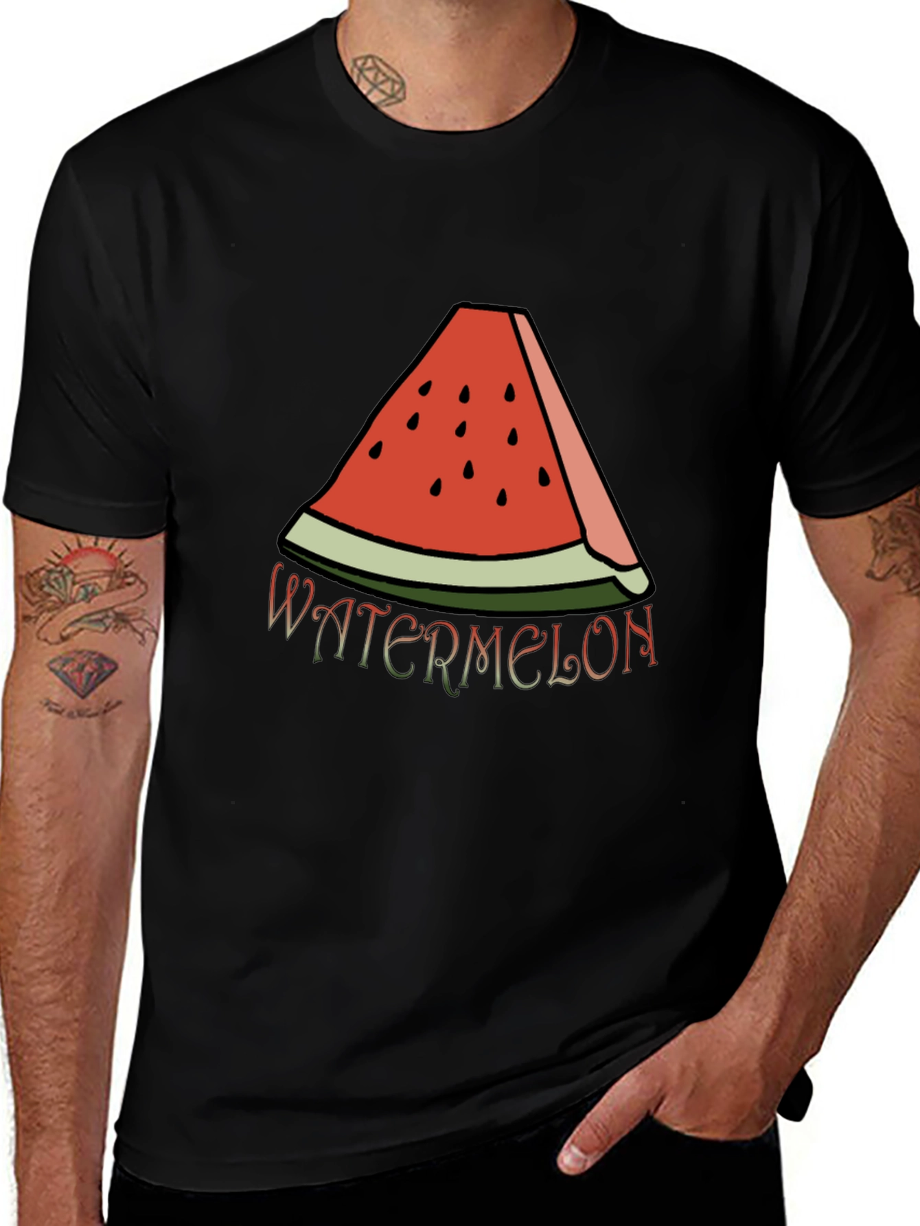 Watermelon Slice Graphic Tee - Casual Summer Style