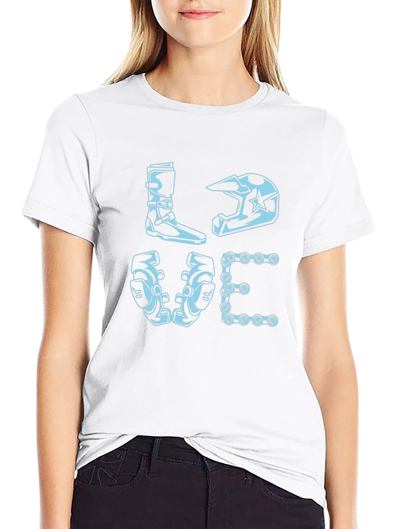 Motocross LOVE Graphic T-Shirt - Biker Edition