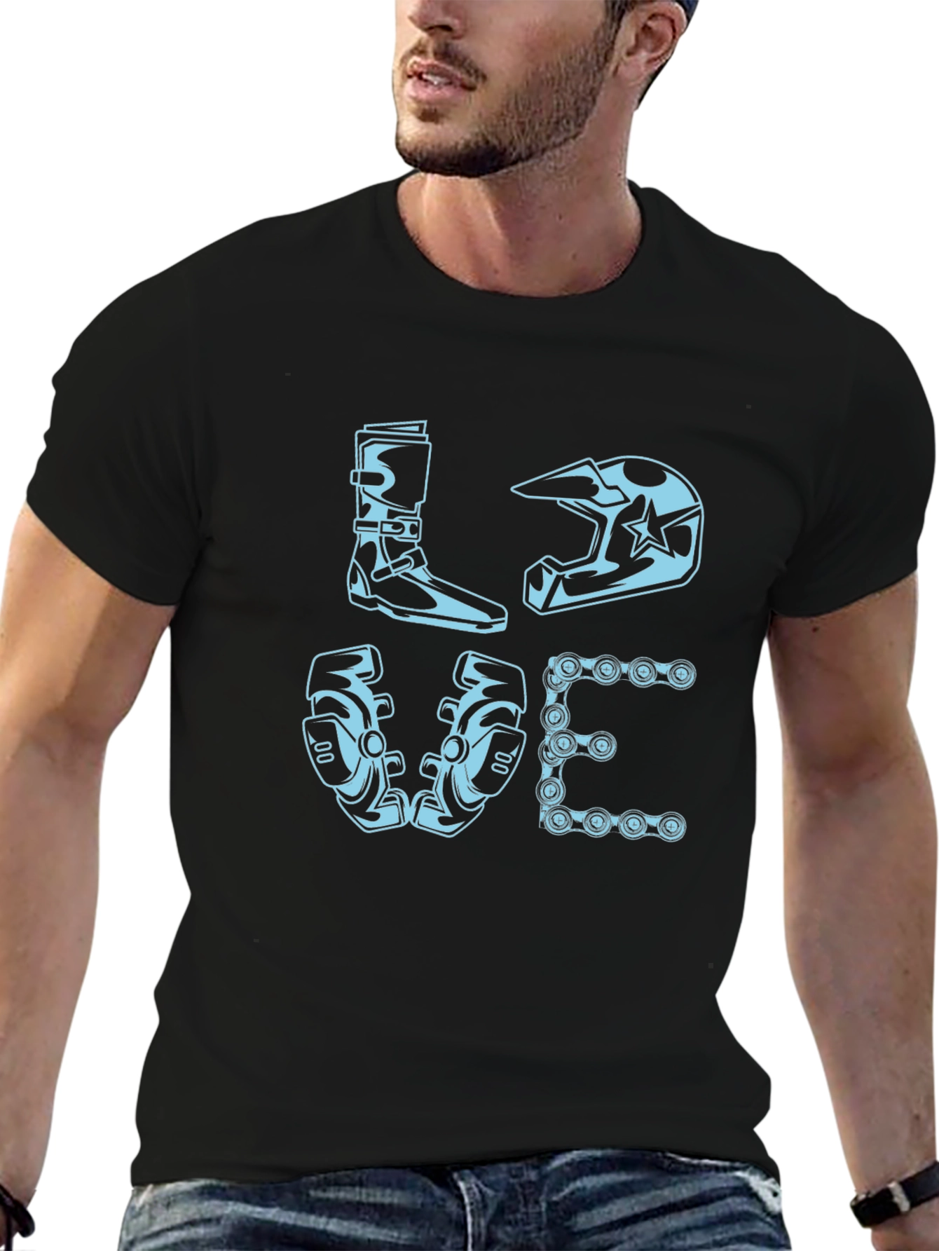 Motocross LOVE Graphic T-Shirt - Biker Edition