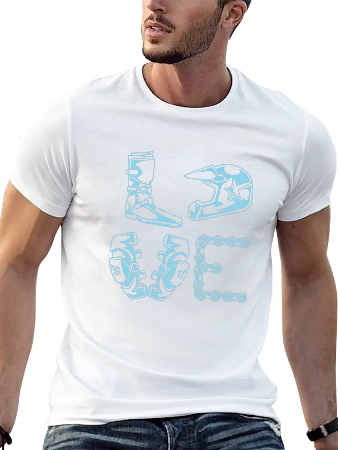 Motocross LOVE Graphic T-Shirt - Biker Edition