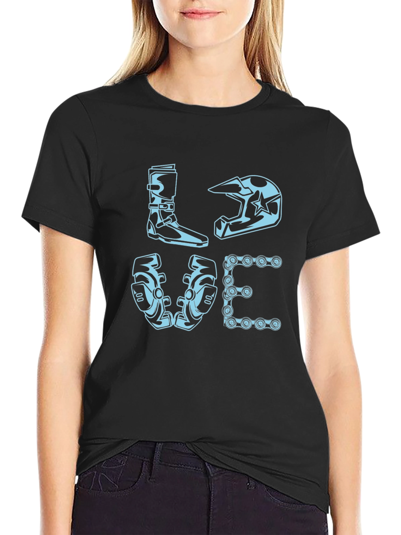 Motocross LOVE Graphic T-Shirt - Biker Edition