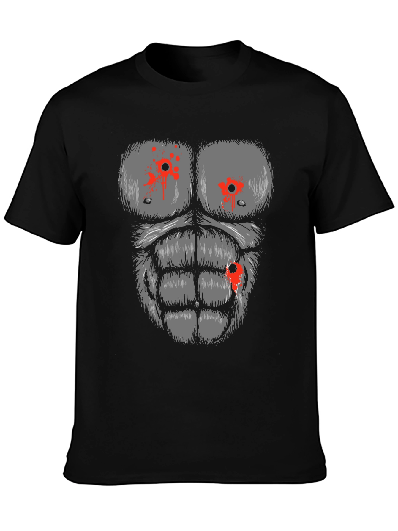 Bullet-Riddled Gorilla Chest T-Shirt
