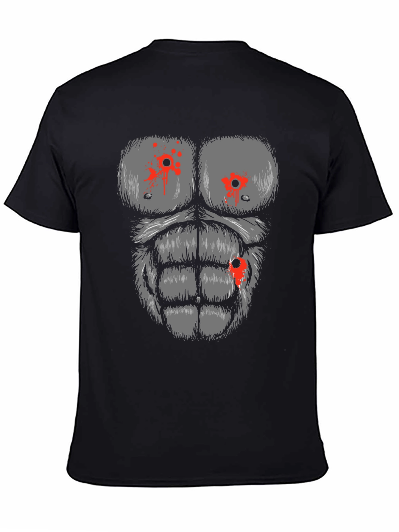 Bullet-Riddled Gorilla Chest T-Shirt