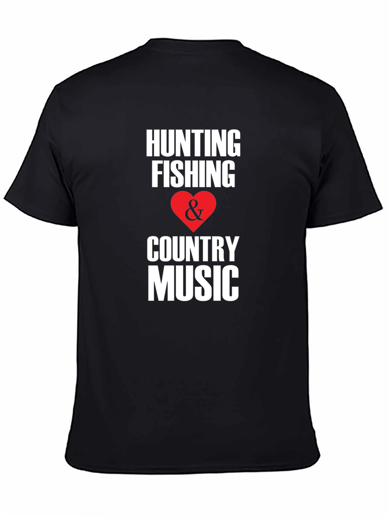 Hunting Fishing & Country Music Graphic T-Shirt