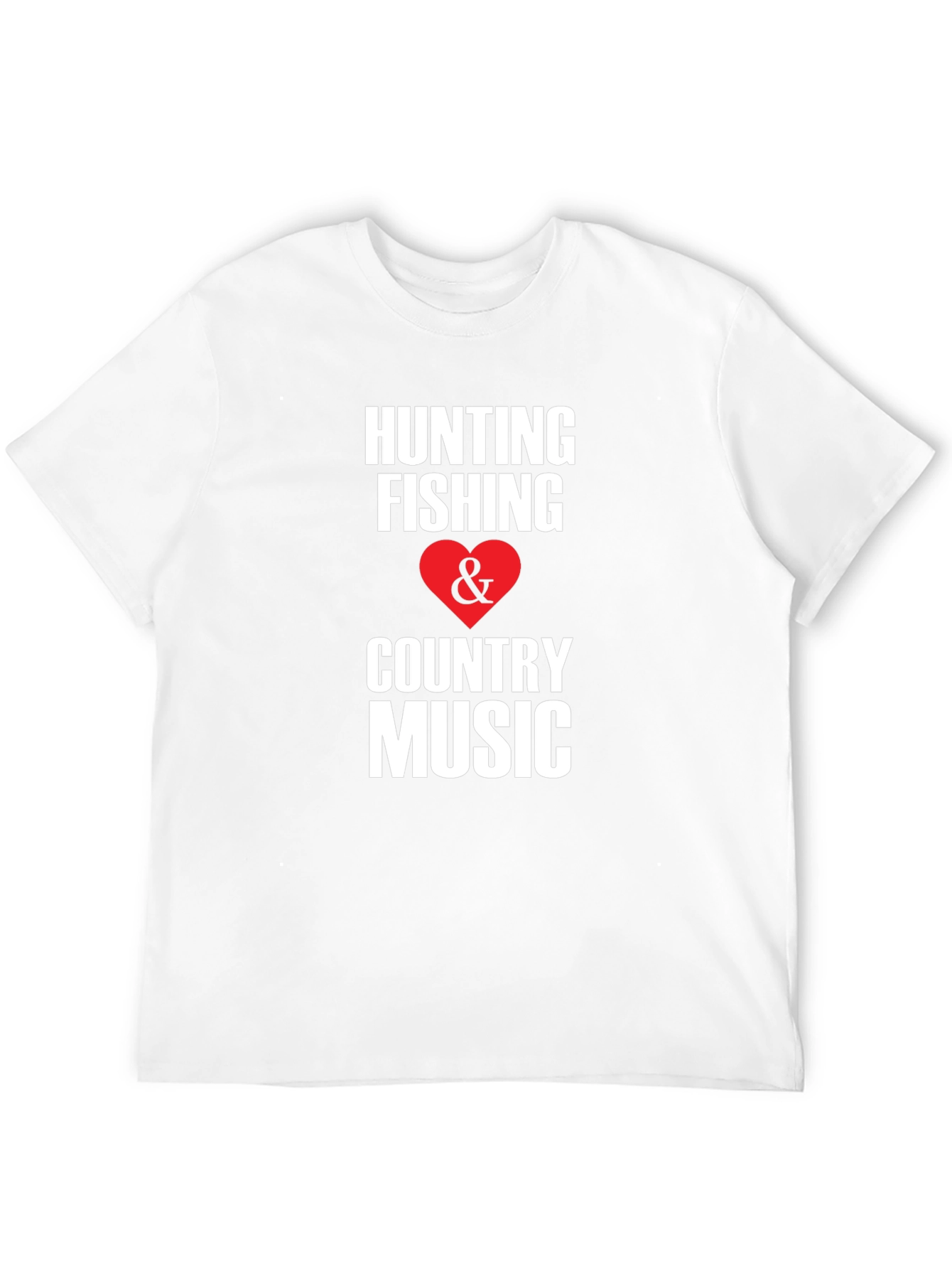 Hunting Fishing & Country Music Graphic T-Shirt