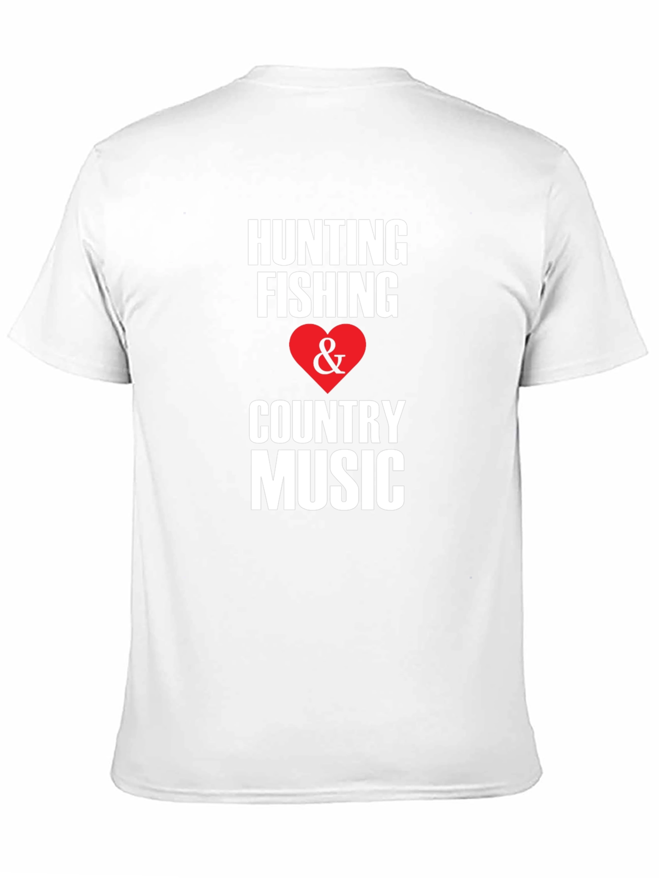 Hunting Fishing & Country Music Graphic T-Shirt