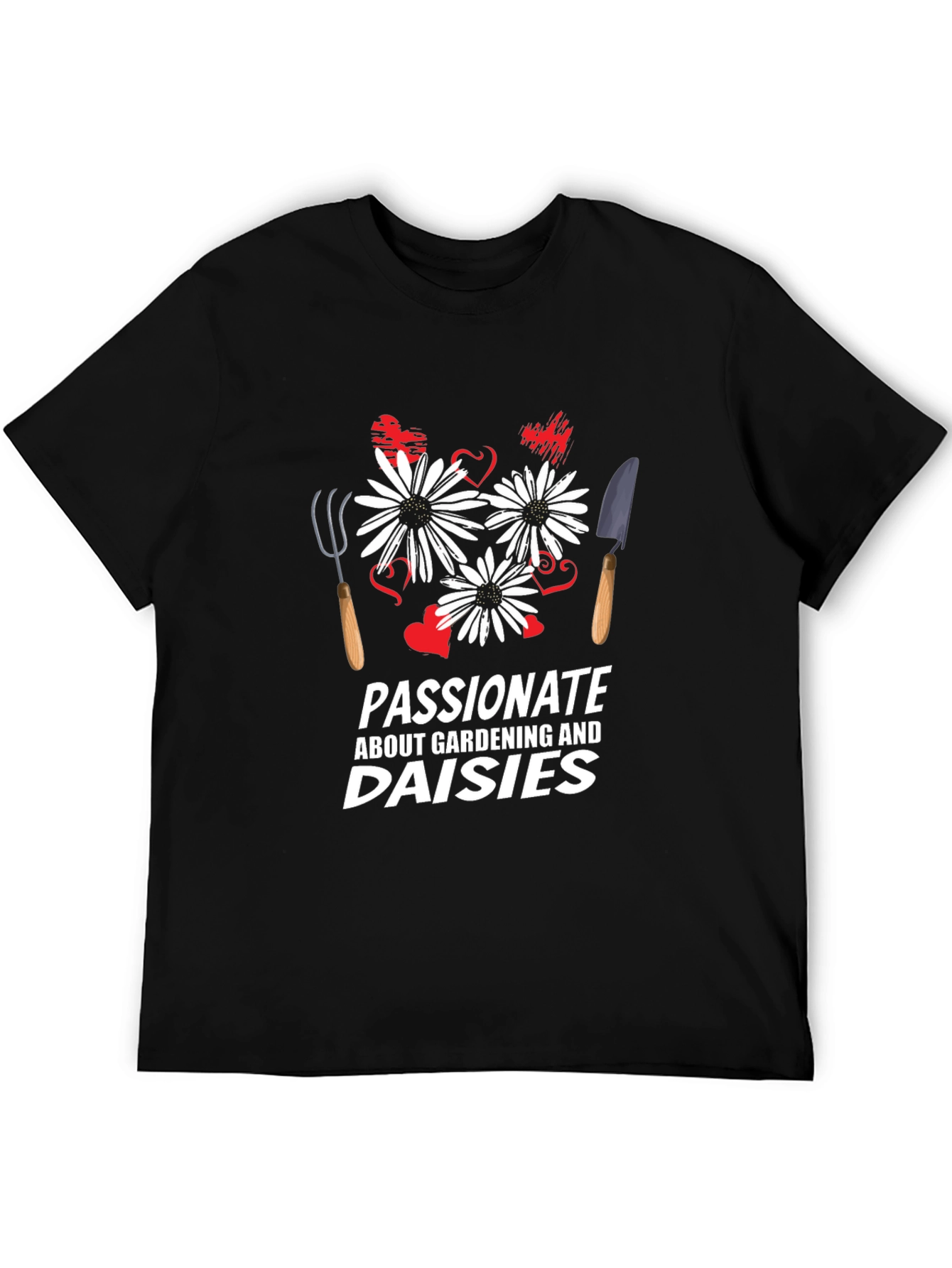 Gardening & Daisies Graphic T-Shirt