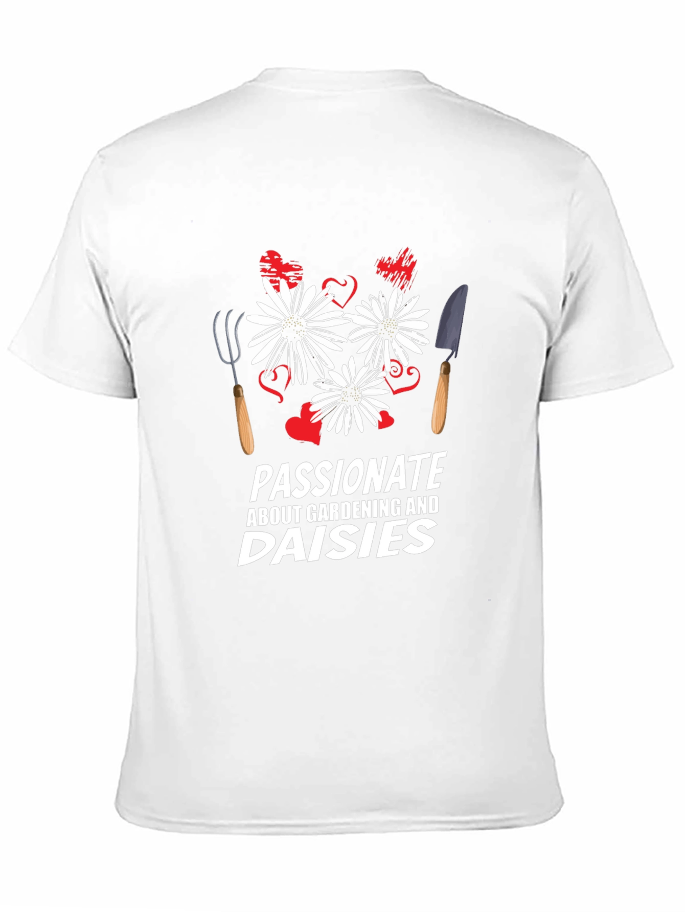 Gardening & Daisies Graphic T-Shirt