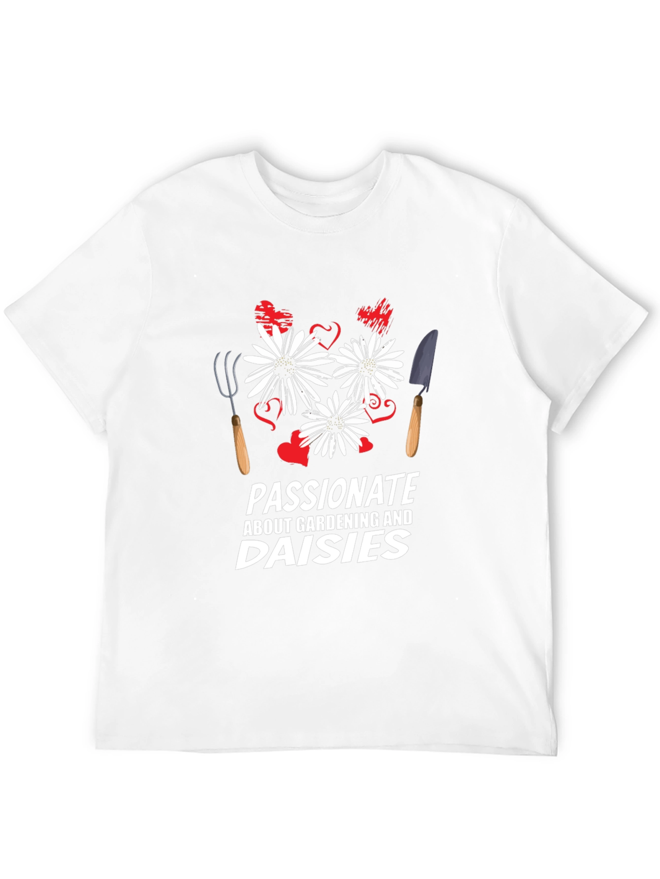 Gardening & Daisies Graphic T-Shirt