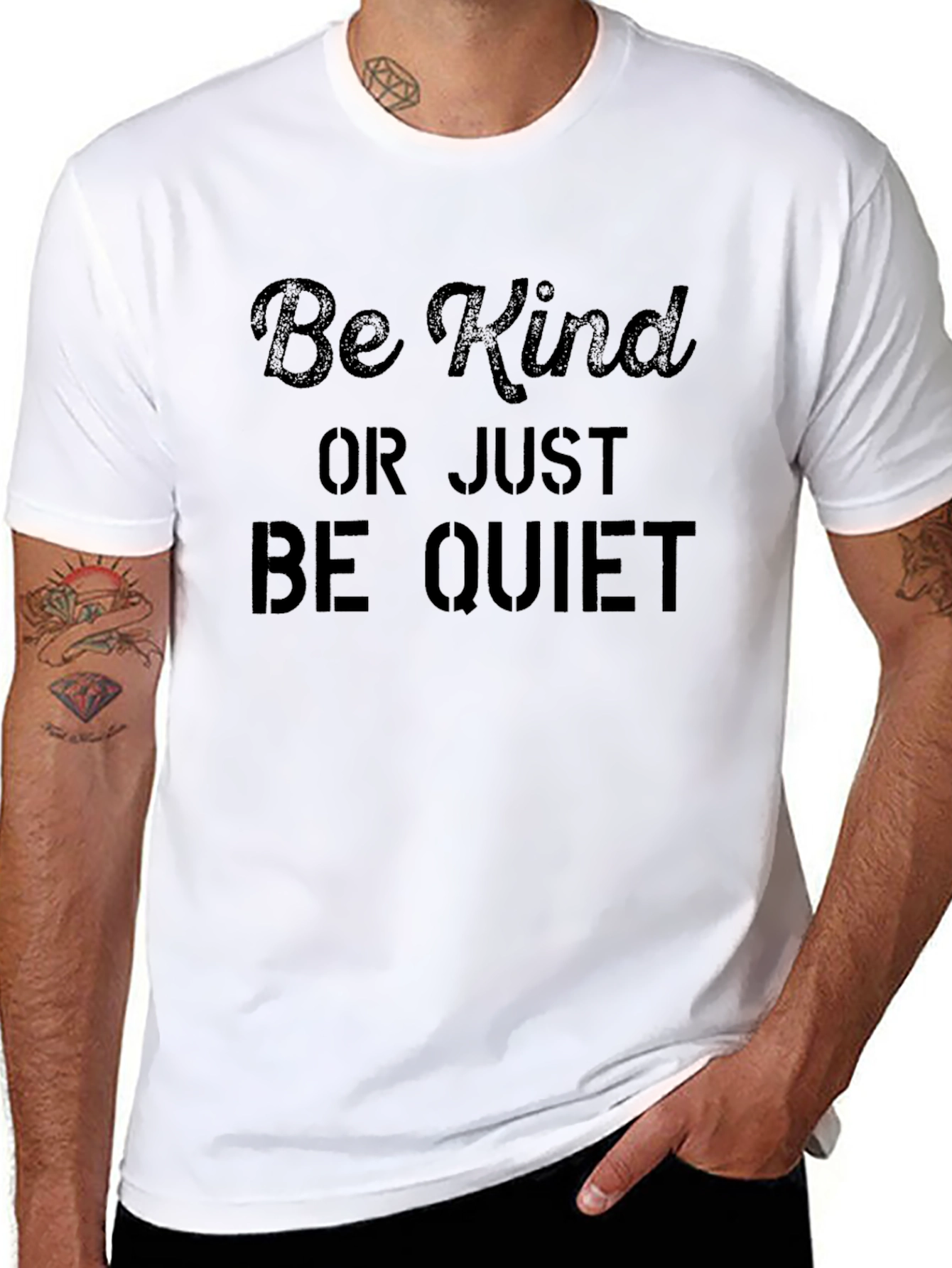Be Kind Graphic Tee - Slogan Shirt