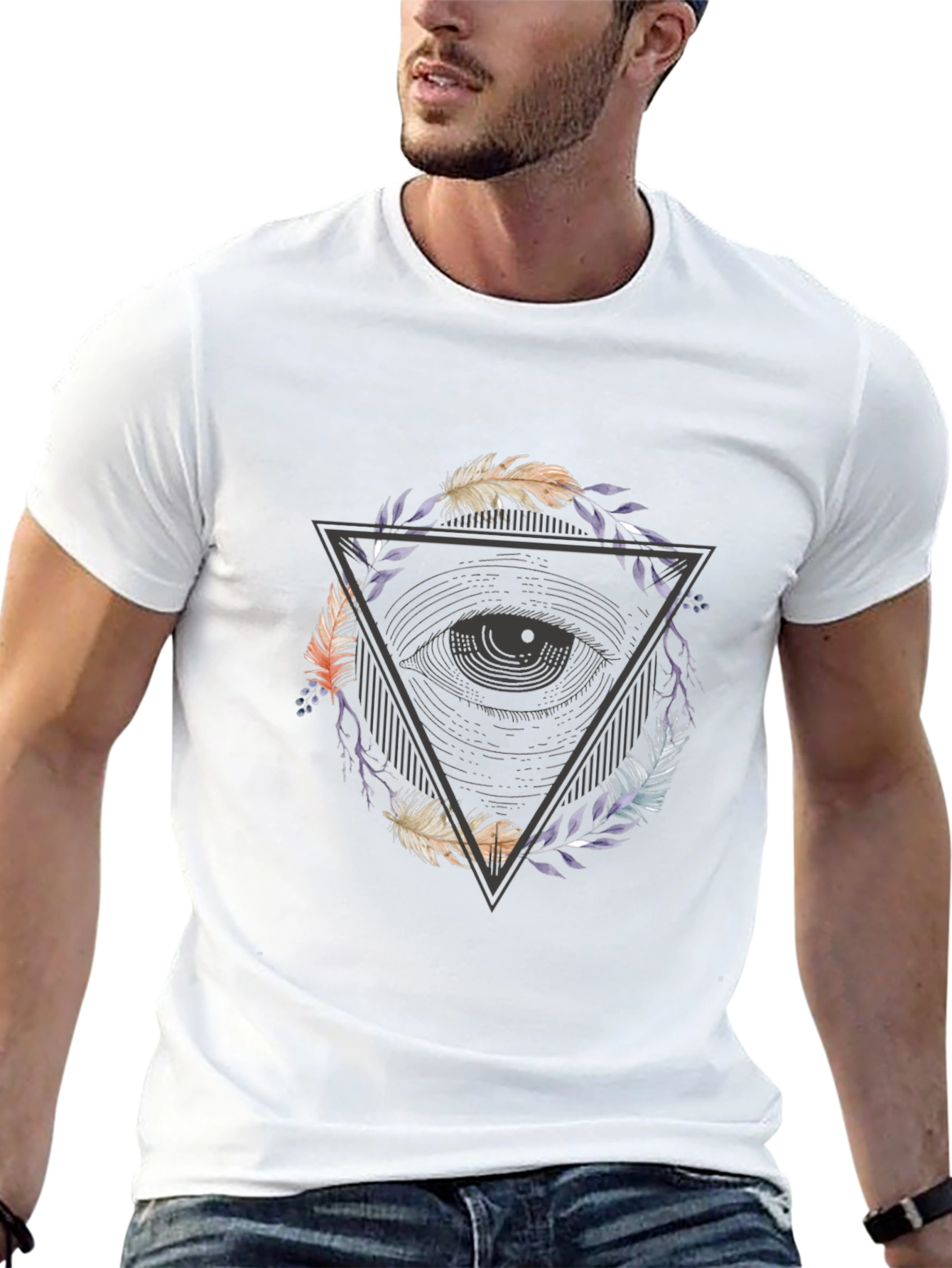Eye of Providence Graphic Tee - Black