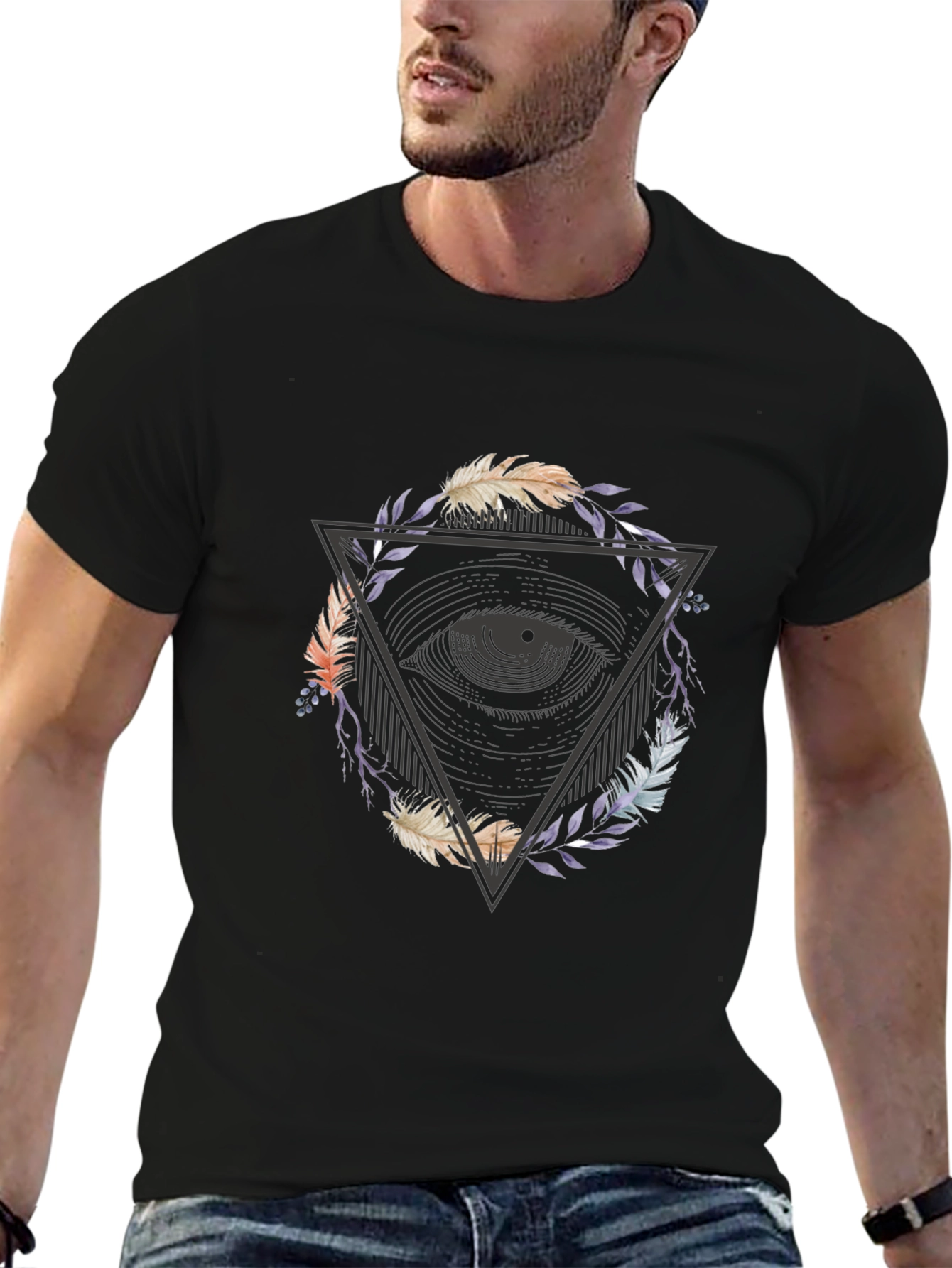 Eye of Providence Graphic Tee - Black