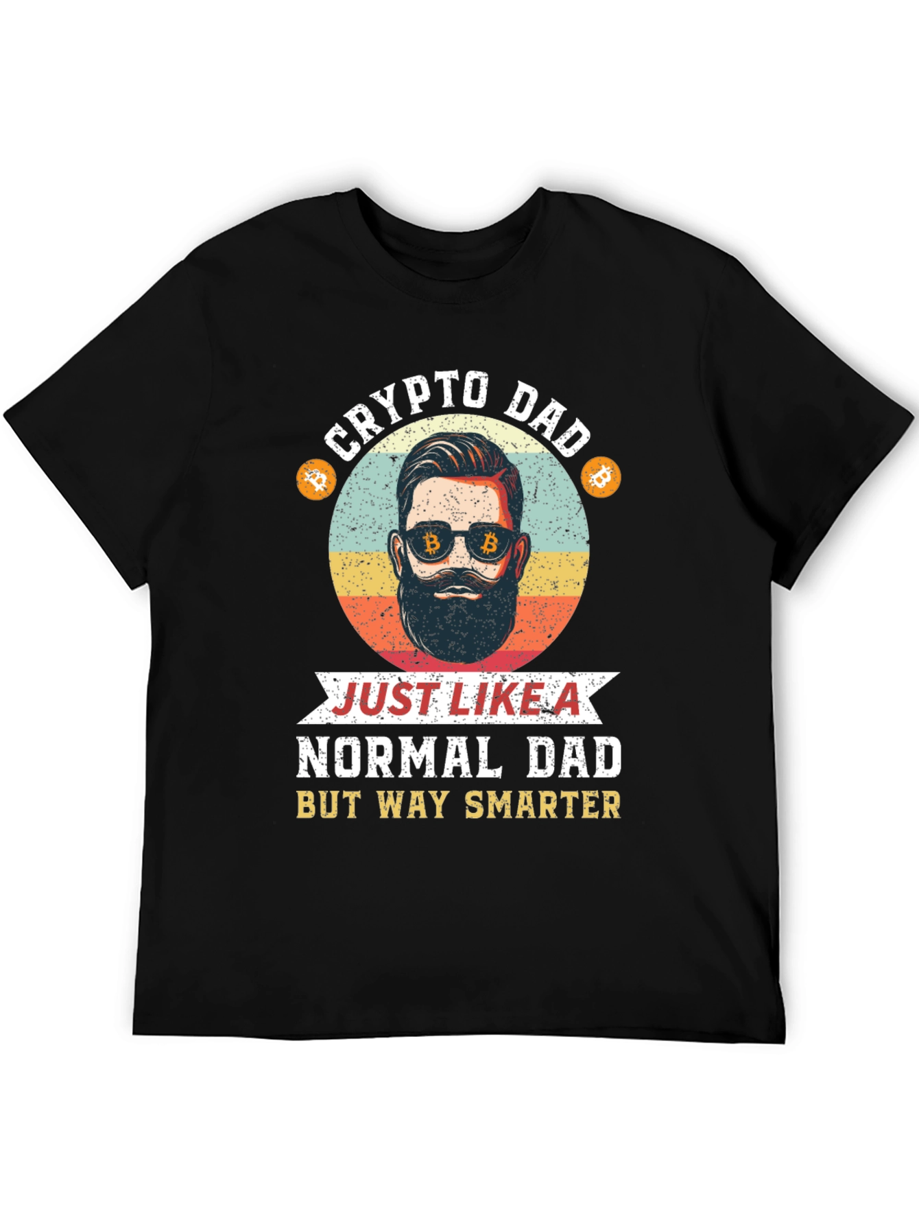 Crypto Dad T-Shirt: Smart Dad Bitcoin Design
