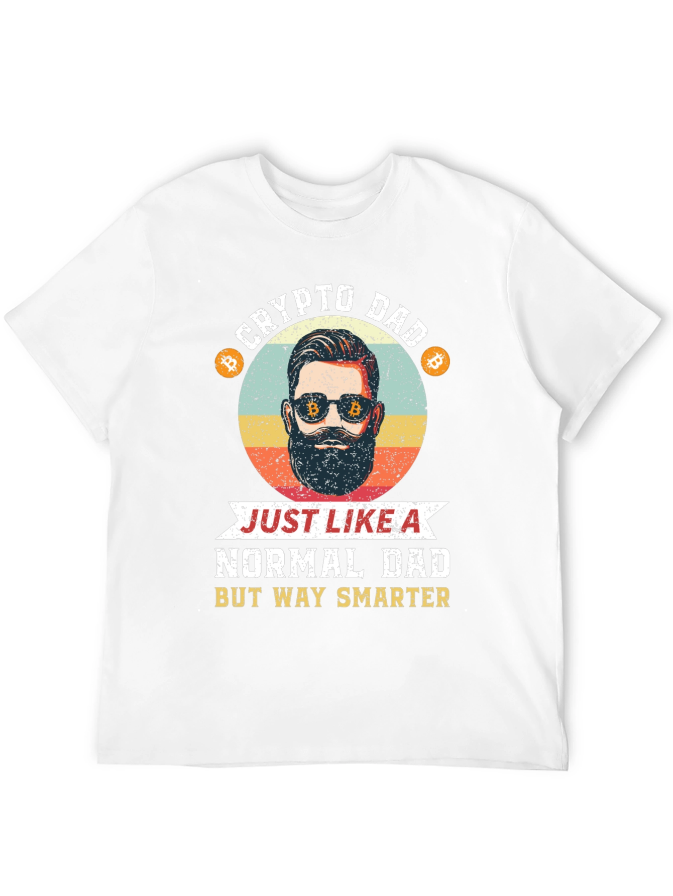 Crypto Dad T-Shirt: Smart Dad Bitcoin Design
