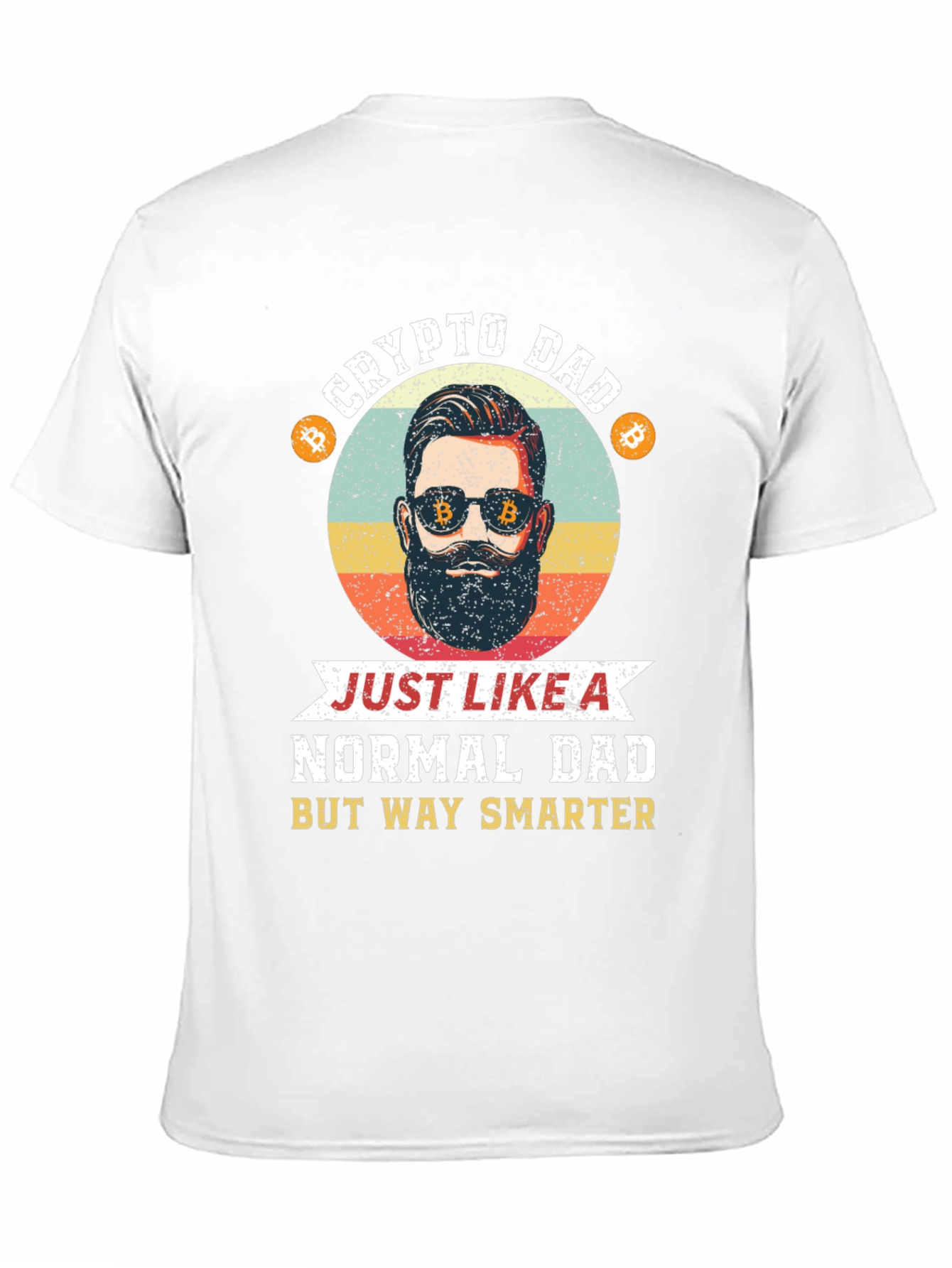 Crypto Dad T-Shirt: Smart Dad Bitcoin Design