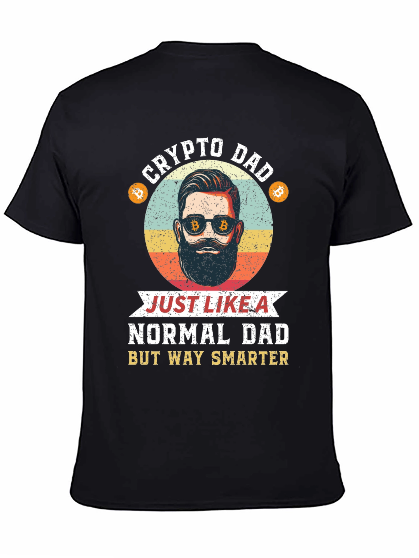 Crypto Dad T-Shirt: Smart Dad Bitcoin Design