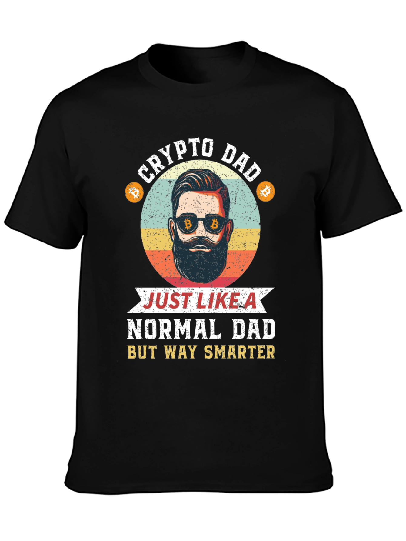 Crypto Dad T-Shirt: Smart Dad Bitcoin Design