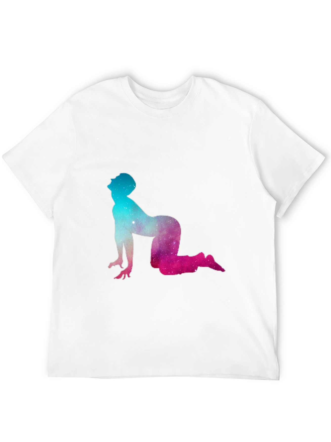 Cosmic Yoga Pose Black Tee