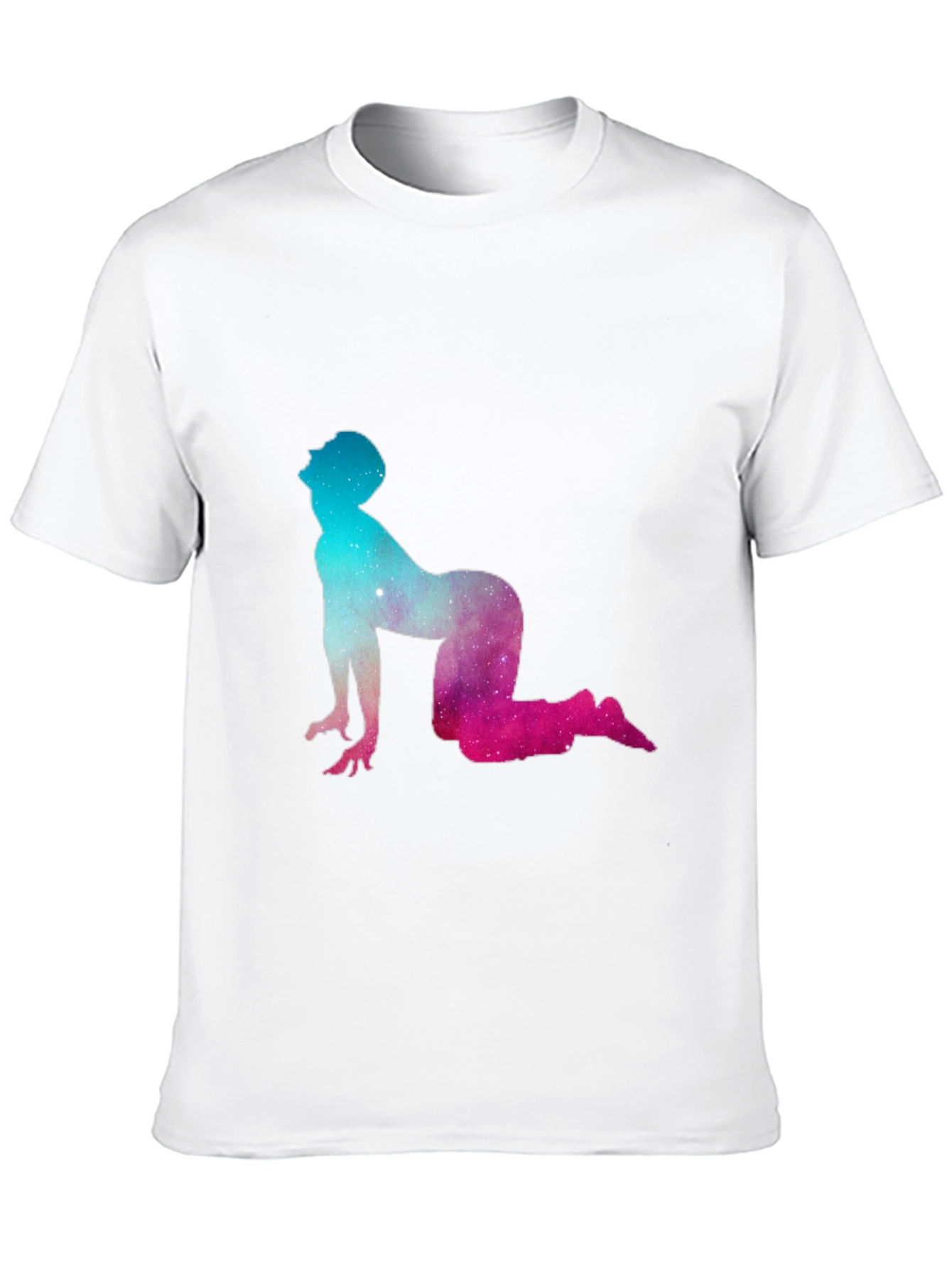 Cosmic Yoga Pose Black Tee