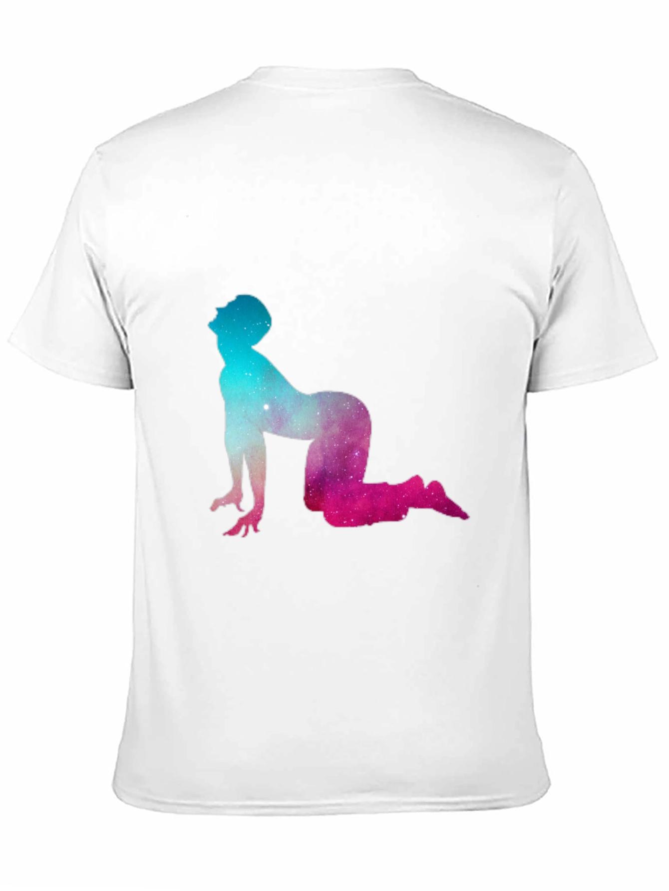 Cosmic Yoga Pose Black Tee