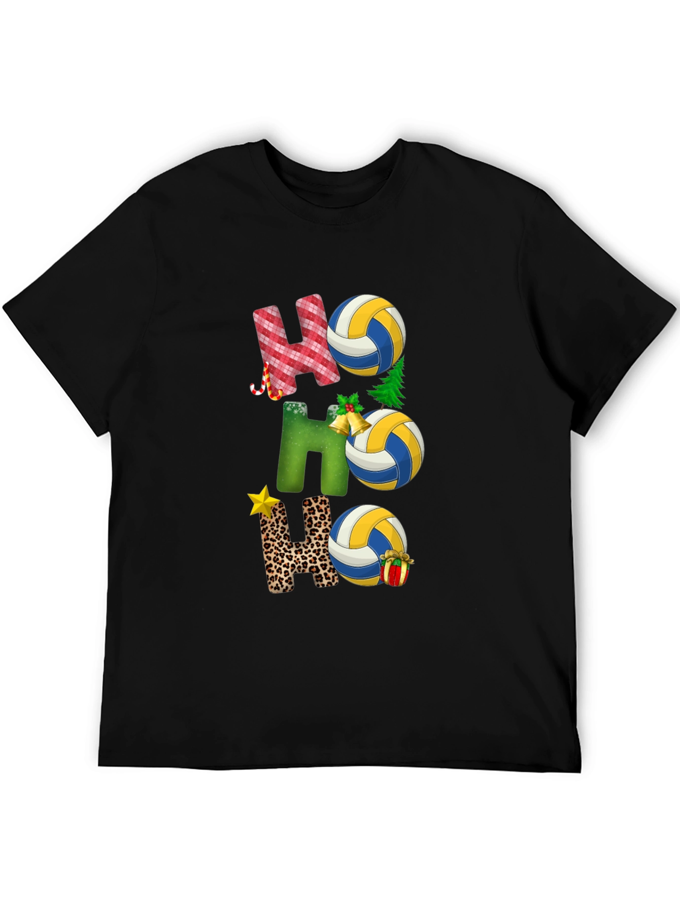 Volleyball Christmas Ho Ho Ho T-Shirt