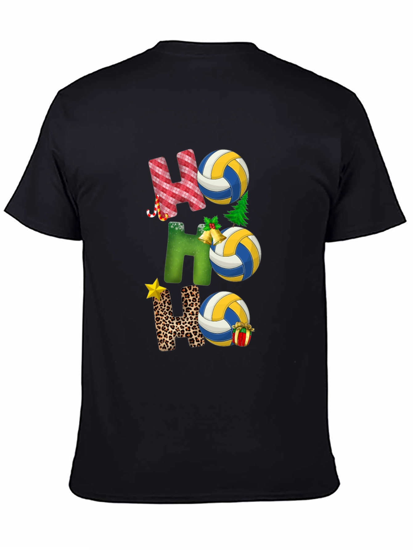 Volleyball Christmas Ho Ho Ho T-Shirt