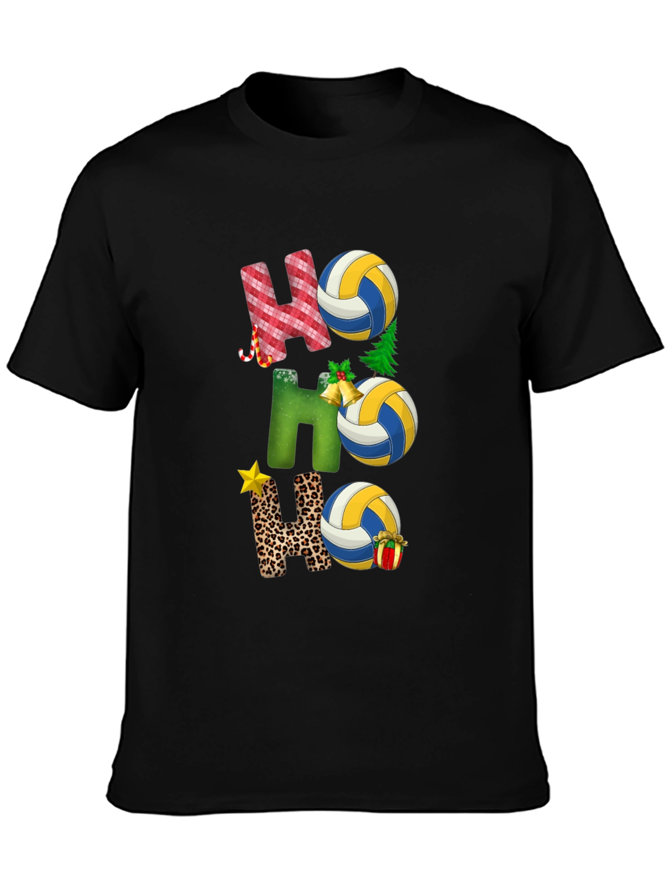 Volleyball Christmas Ho Ho Ho T-Shirt
