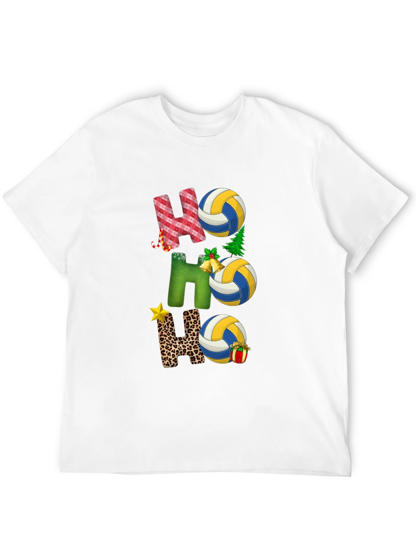 Volleyball Christmas Ho Ho Ho T-Shirt