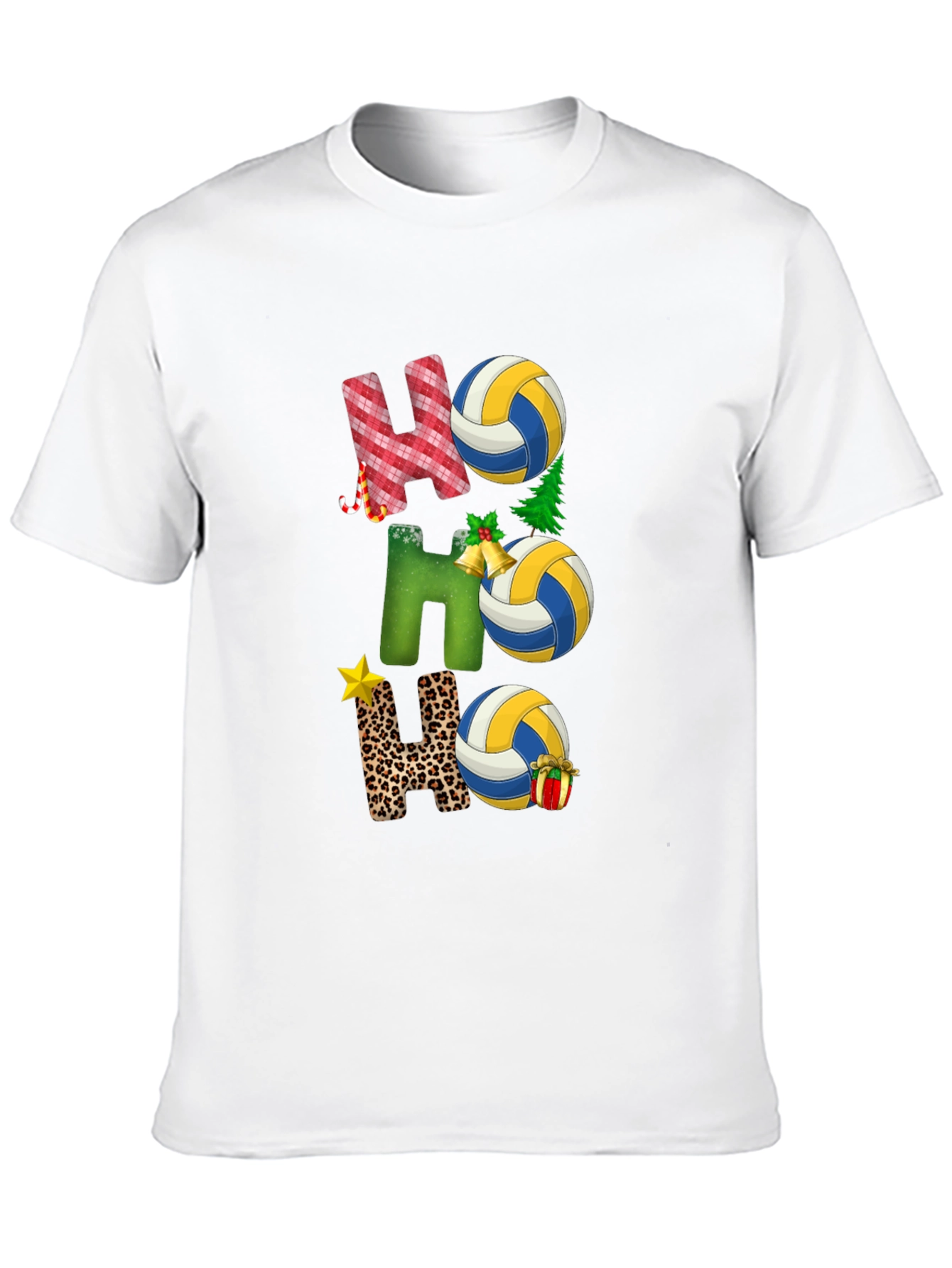 Volleyball Christmas Ho Ho Ho T-Shirt