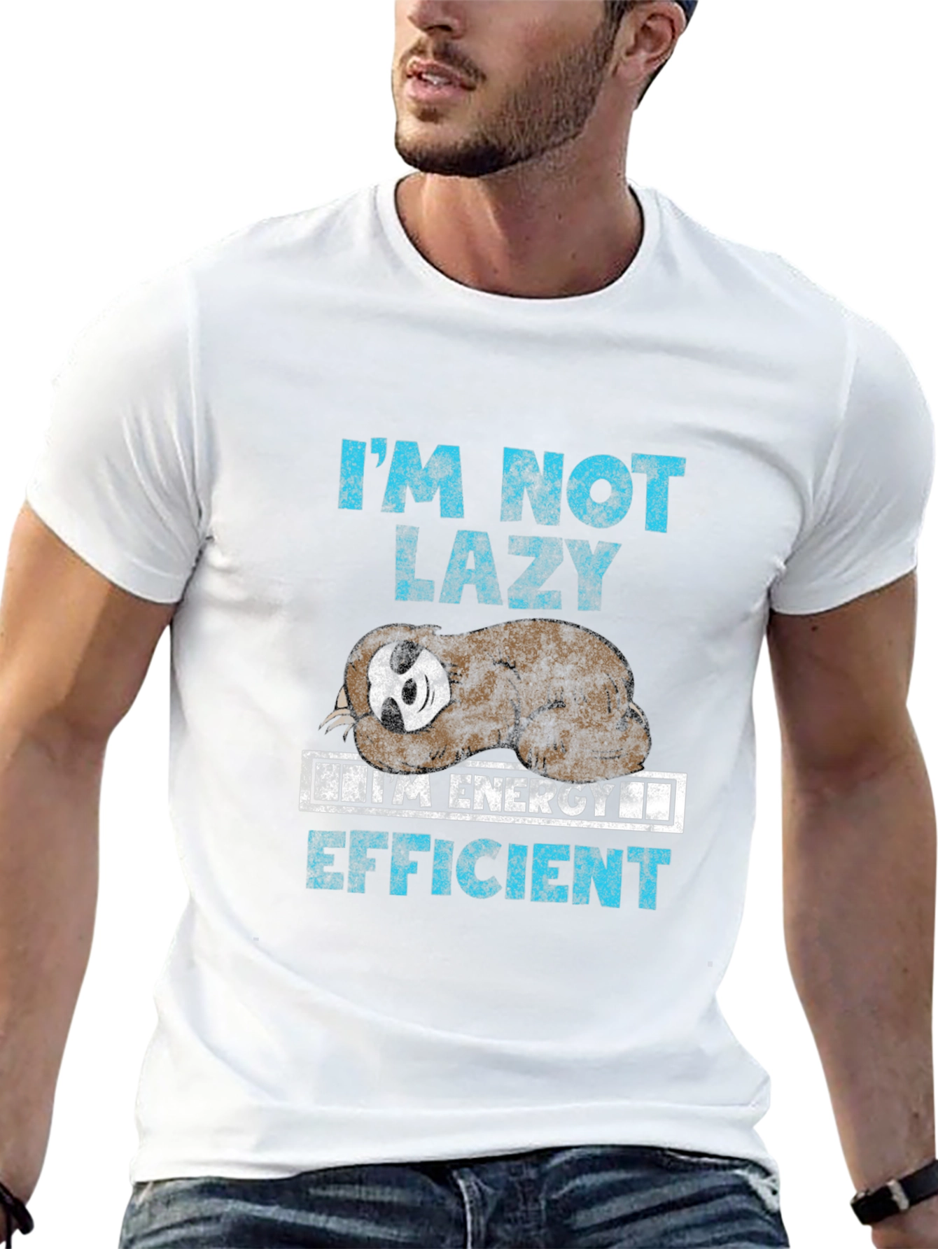 Im Not Lazy Energy Efficient Sloth Graphic Tee