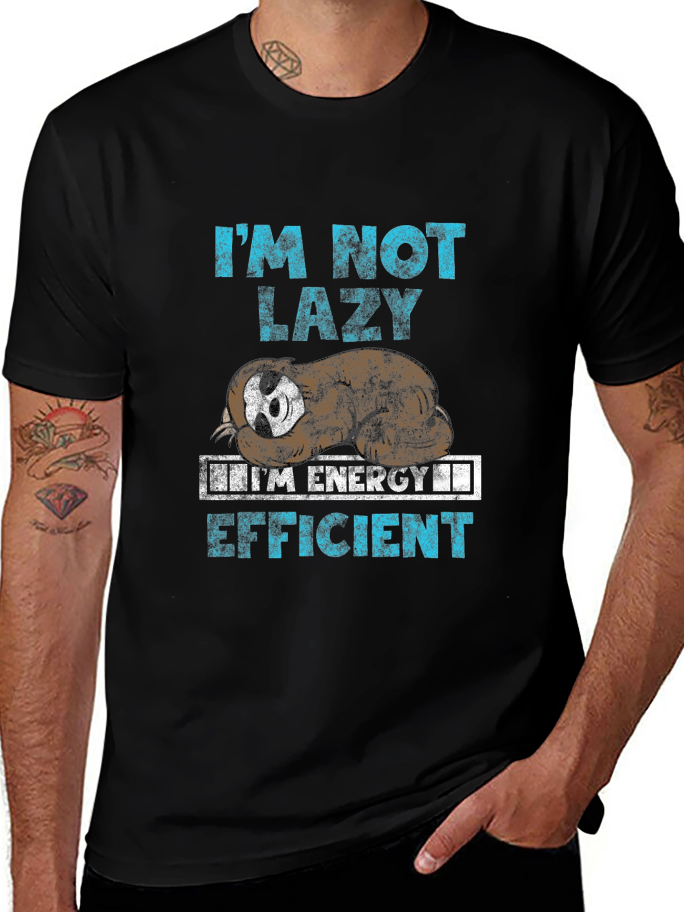 Im Not Lazy Energy Efficient Sloth Graphic Tee