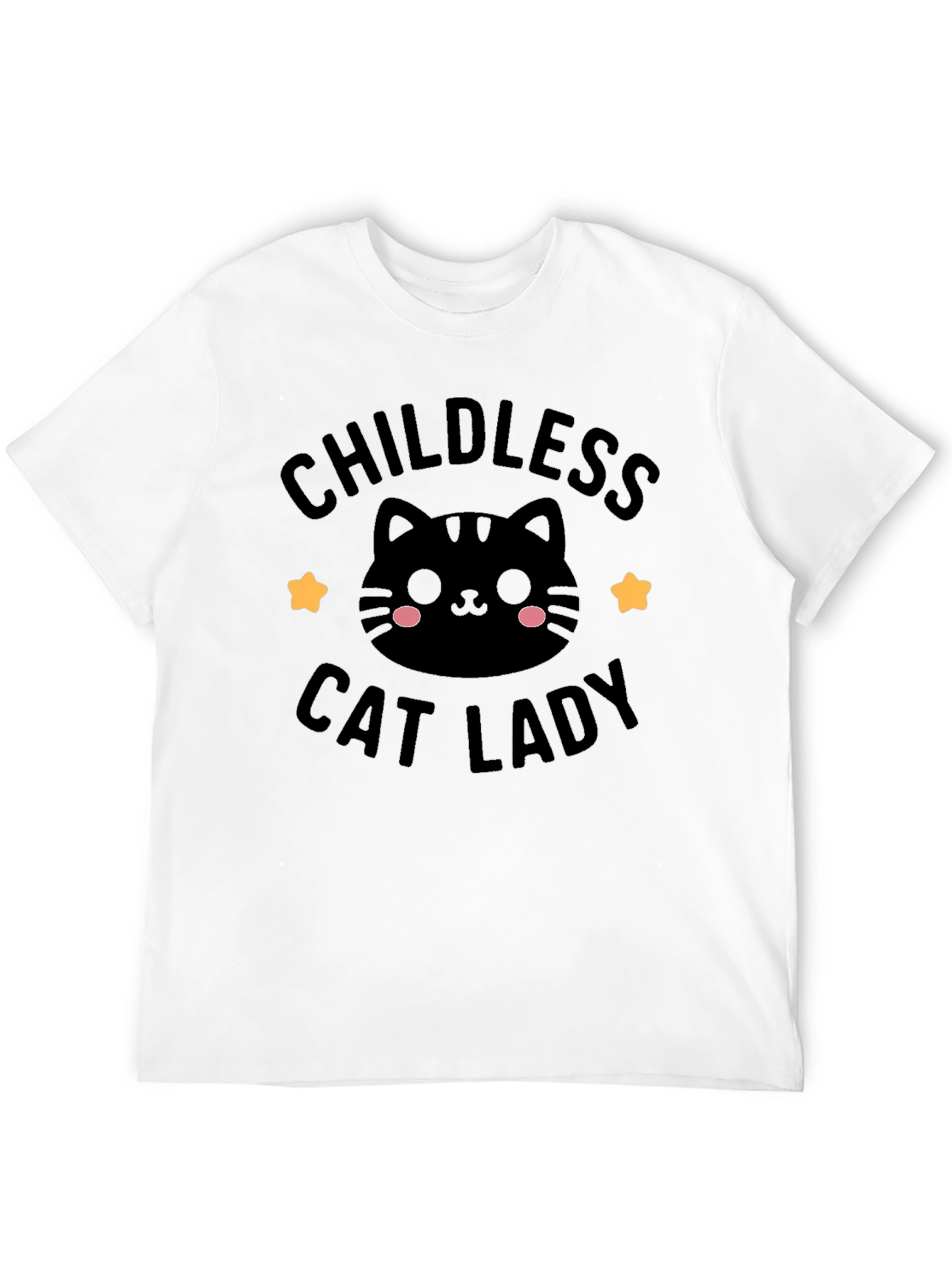 Childless Cat Lady Black Graphic Tee