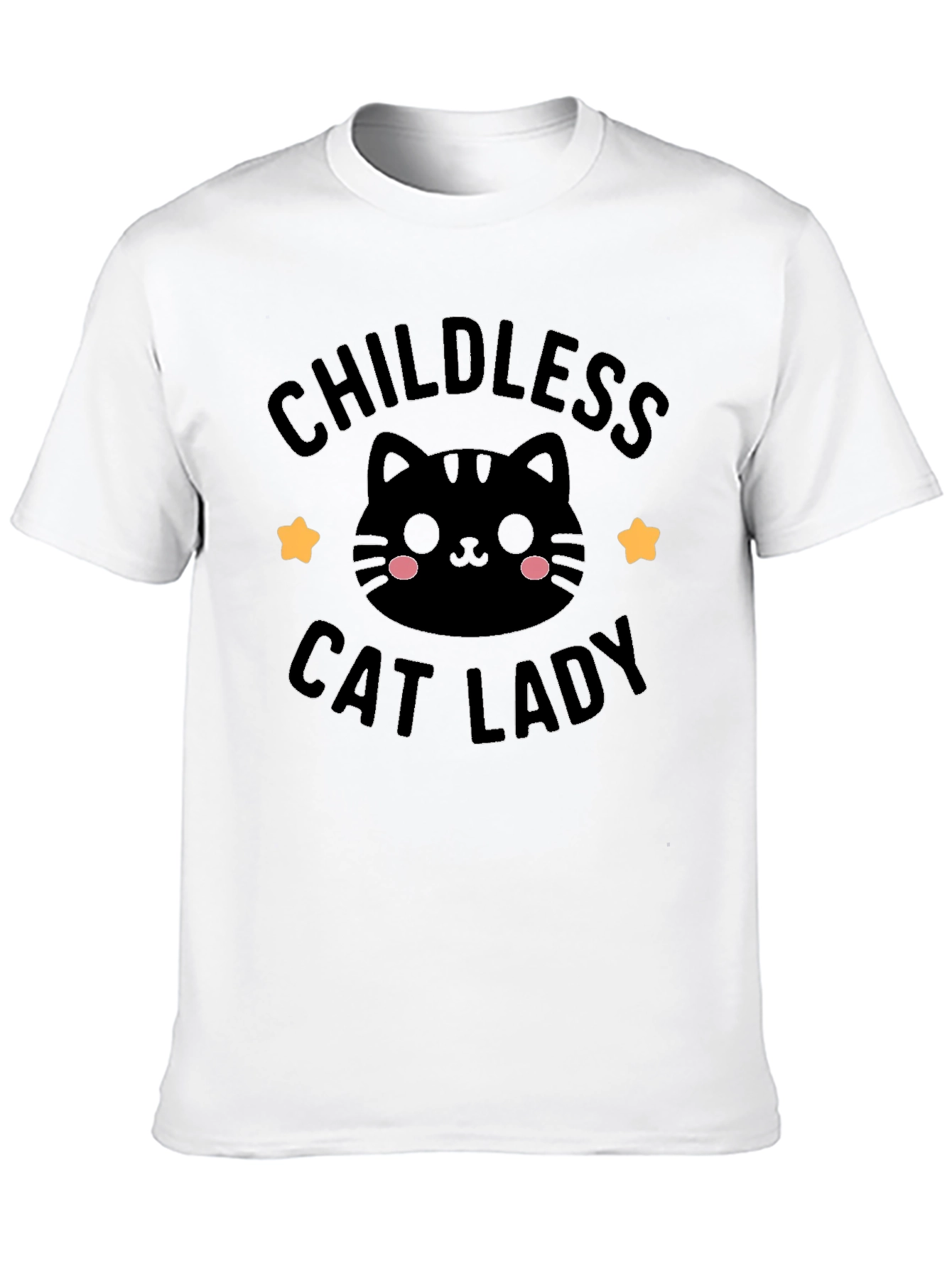 Childless Cat Lady Black Graphic Tee