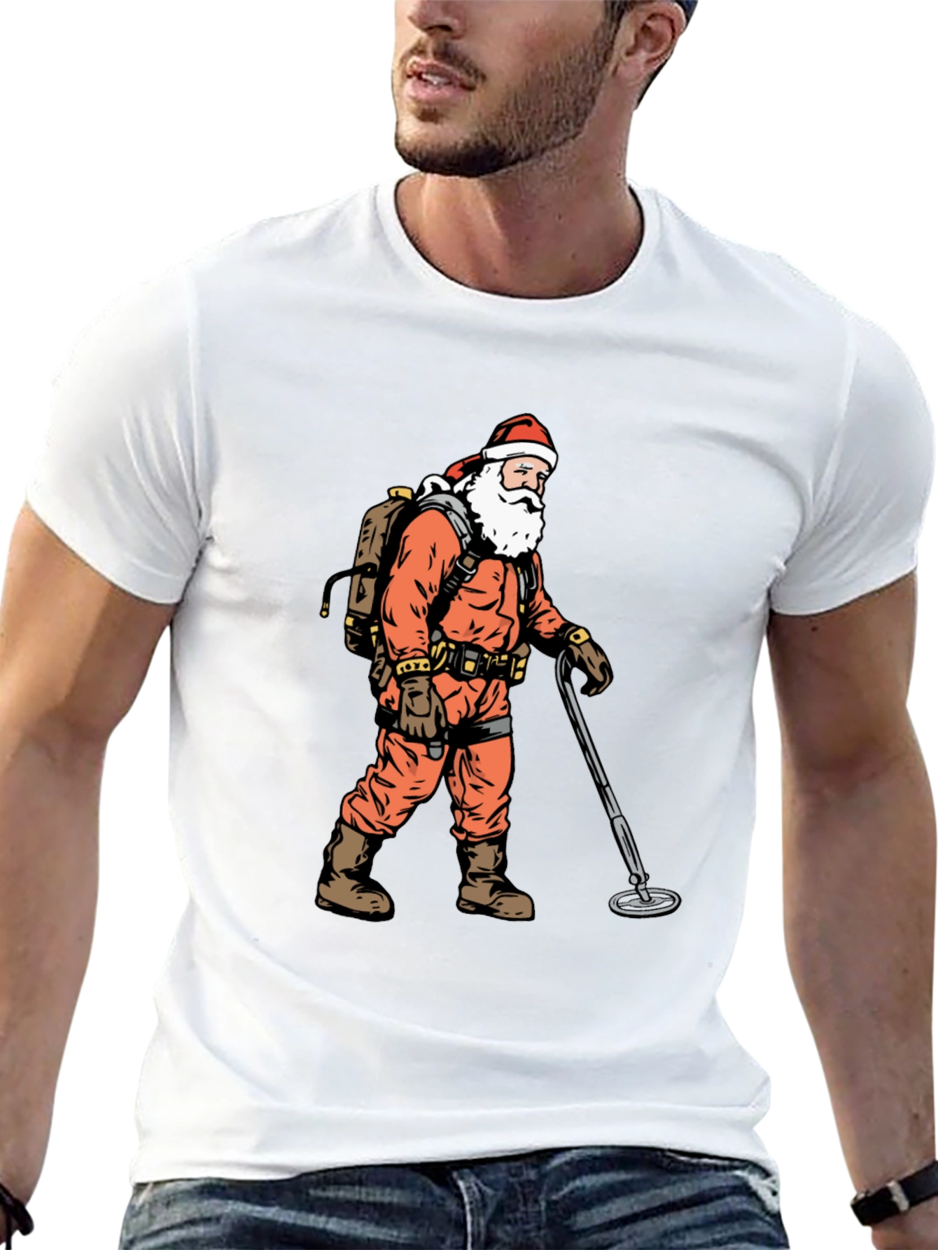 Santa Metal Detecting T-Shirt