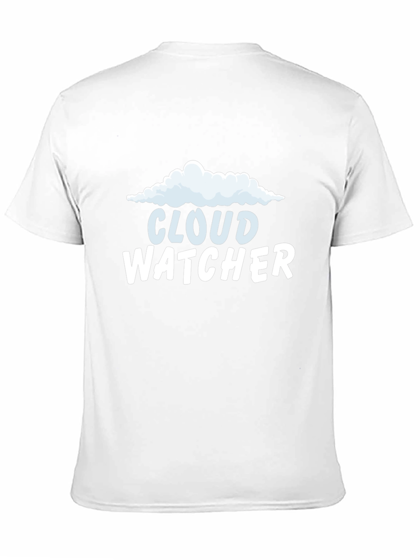 Cloud Watcher Graphic Tee - Black Cotton T-Shirt