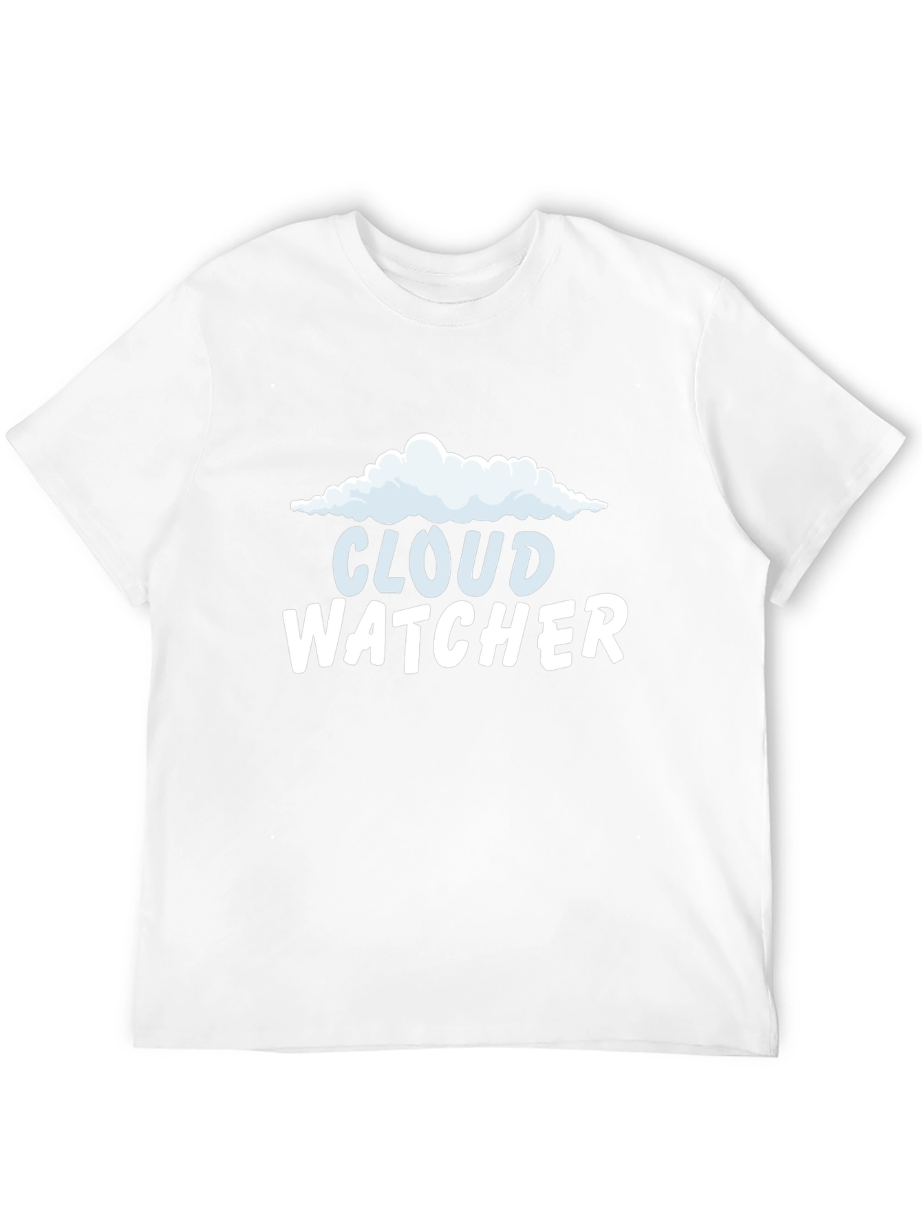 Cloud Watcher Graphic Tee - Black Cotton T-Shirt