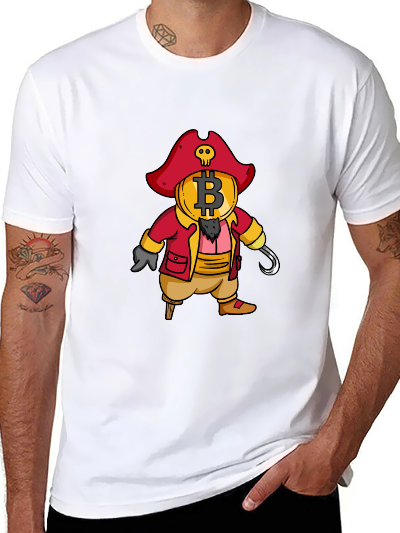 Bitcoin Pirate T-Shirt - Crypto Treasure Tee