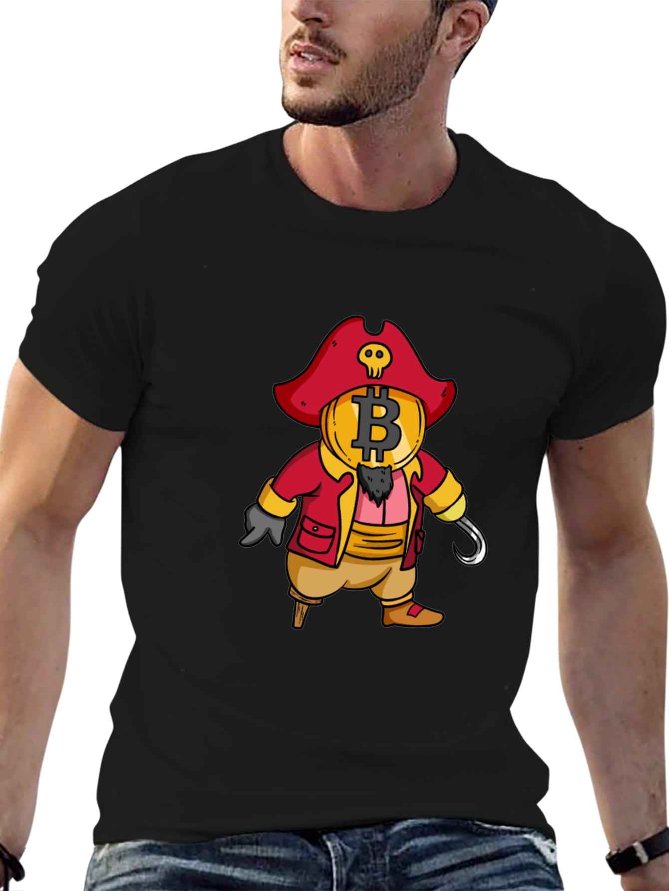 Bitcoin Pirate T-Shirt - Crypto Treasure Tee