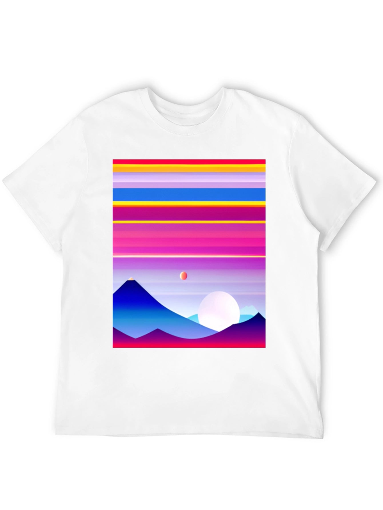 Retro Mountain Horizon Graphic Tee