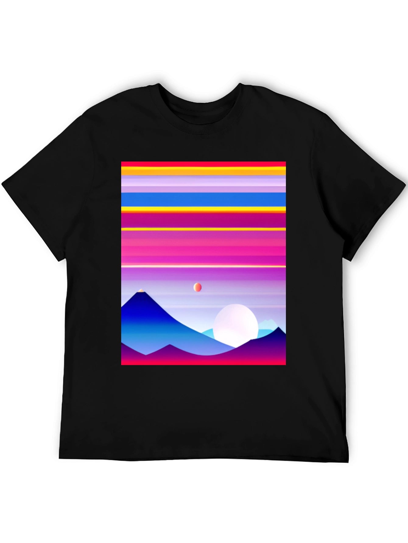 Retro Mountain Horizon Graphic Tee