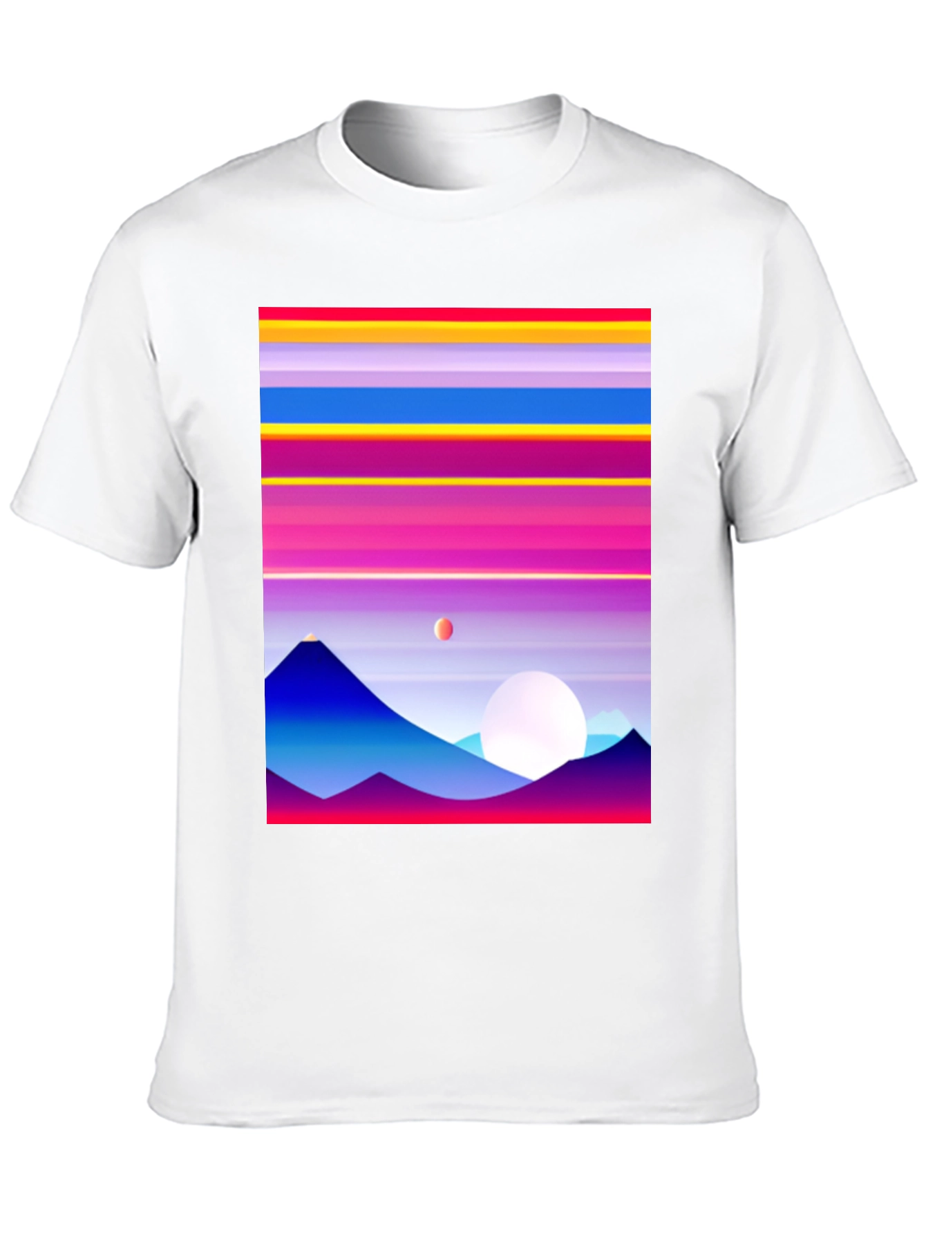 Retro Mountain Horizon Graphic Tee