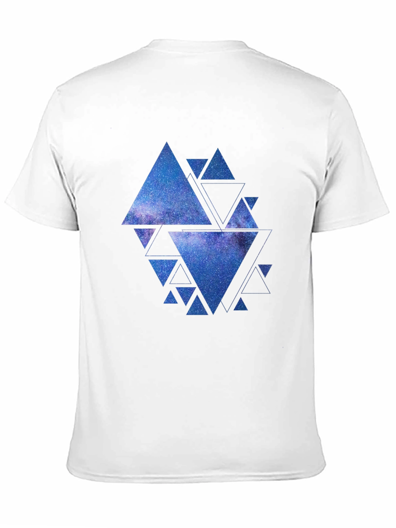 Galaxy Triangles Graphic Tee - Black
