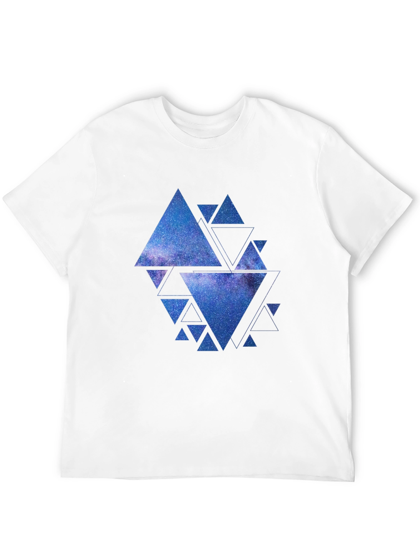 Galaxy Triangles Graphic Tee - Black