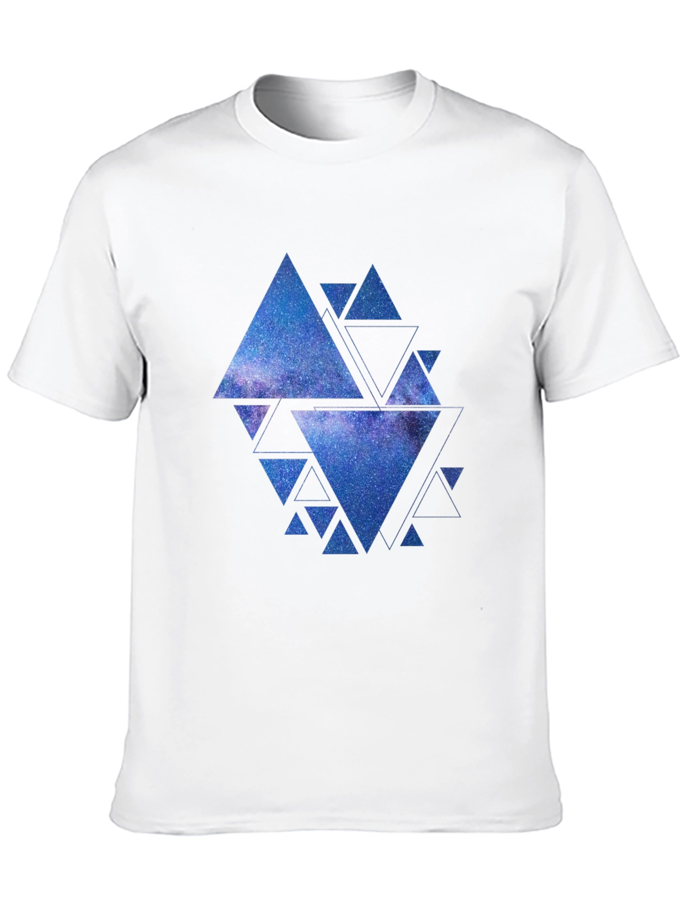 Galaxy Triangles Graphic Tee - Black