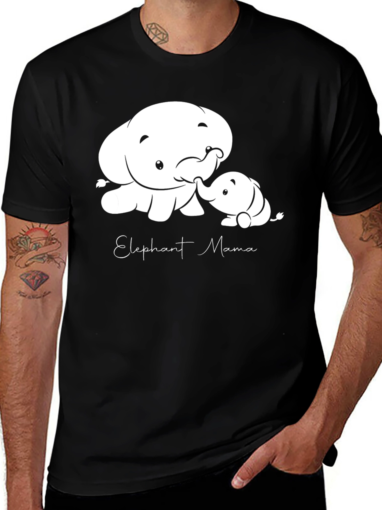 Elephant Mama Graphic T-Shirt
