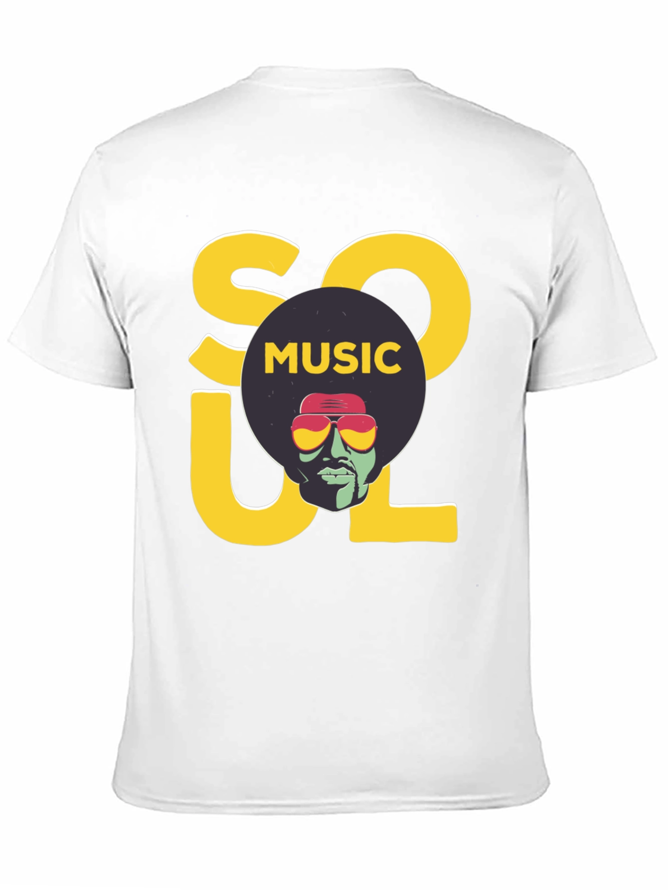 Soul Music Graphic Print Black T-Shirt